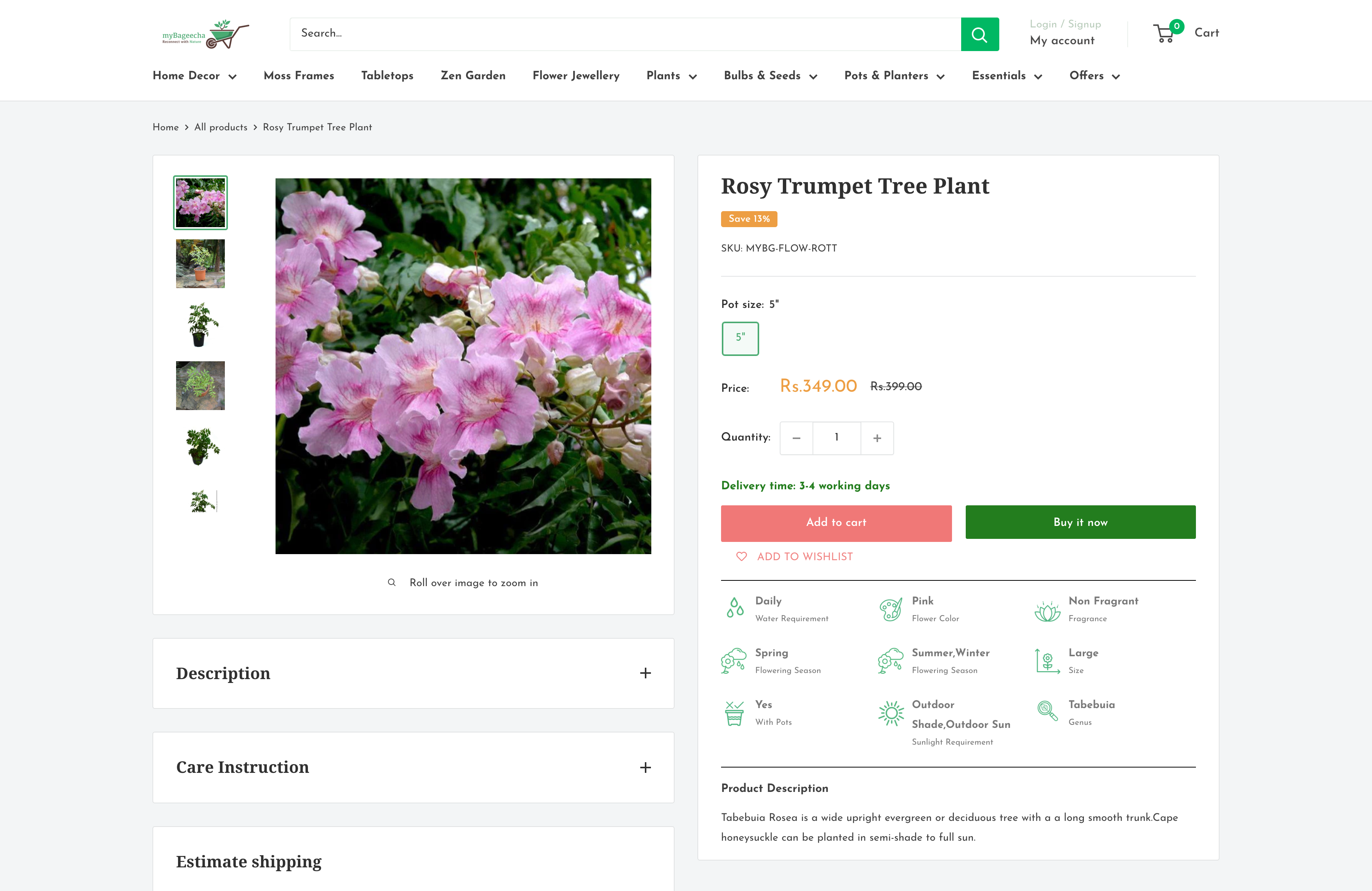 Custom website - www.mybageecha.com screenshot 3