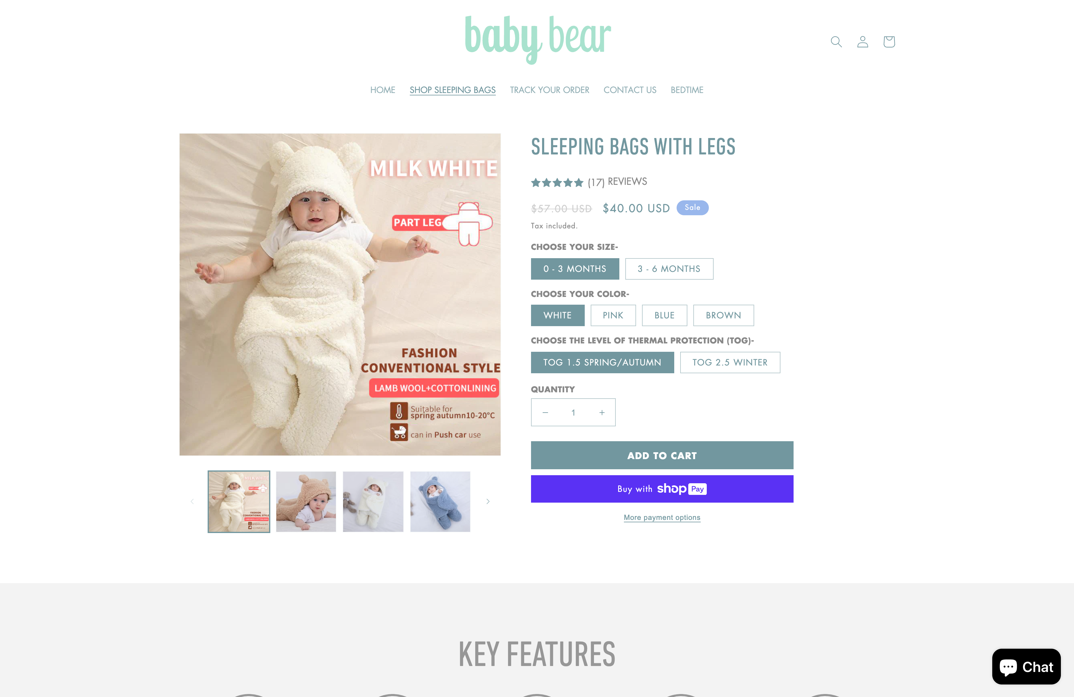 Baby and children's clothing shop screenshot 2