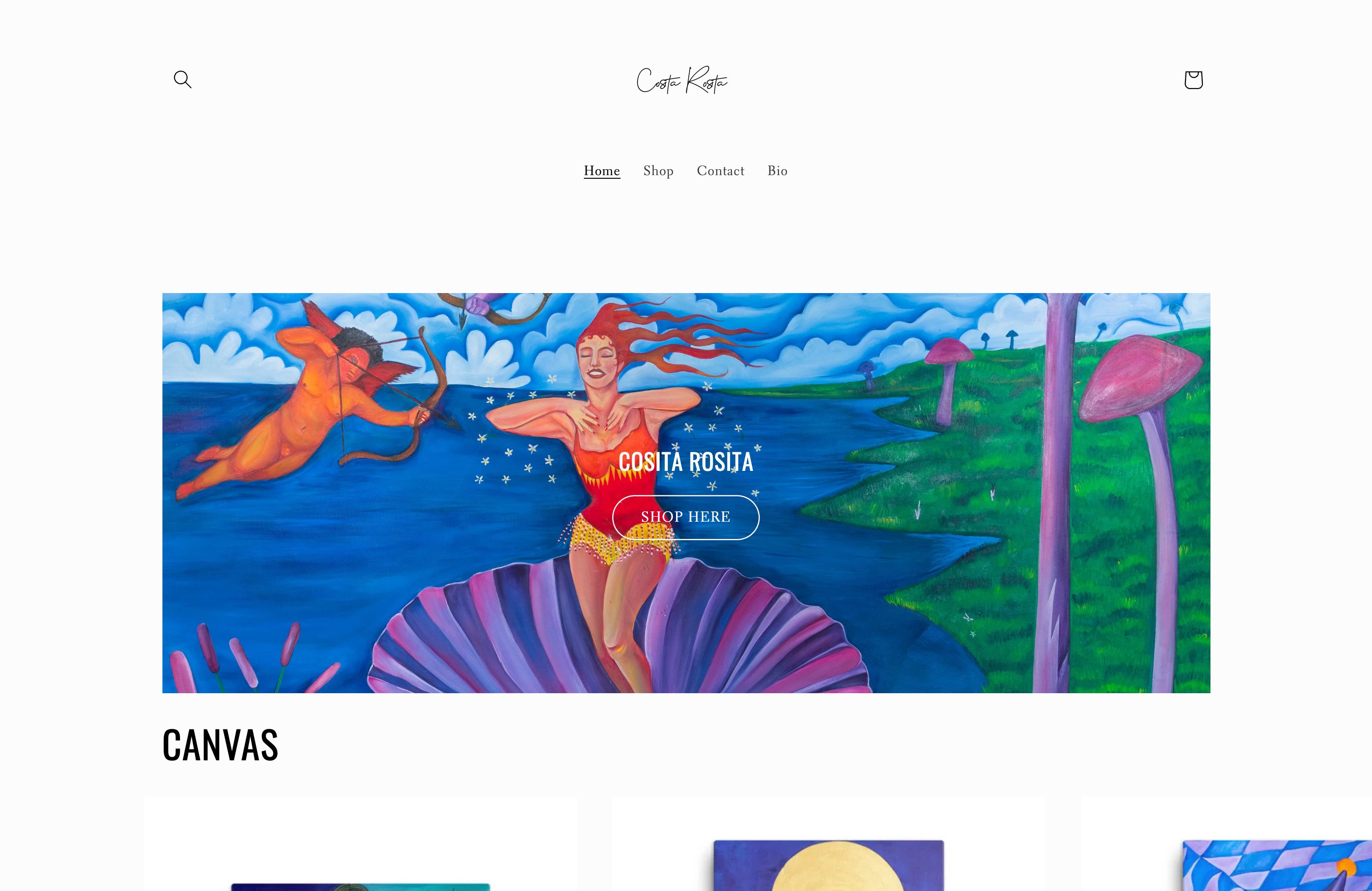 Art On Display, created for a talent miami painter. screenshot 4