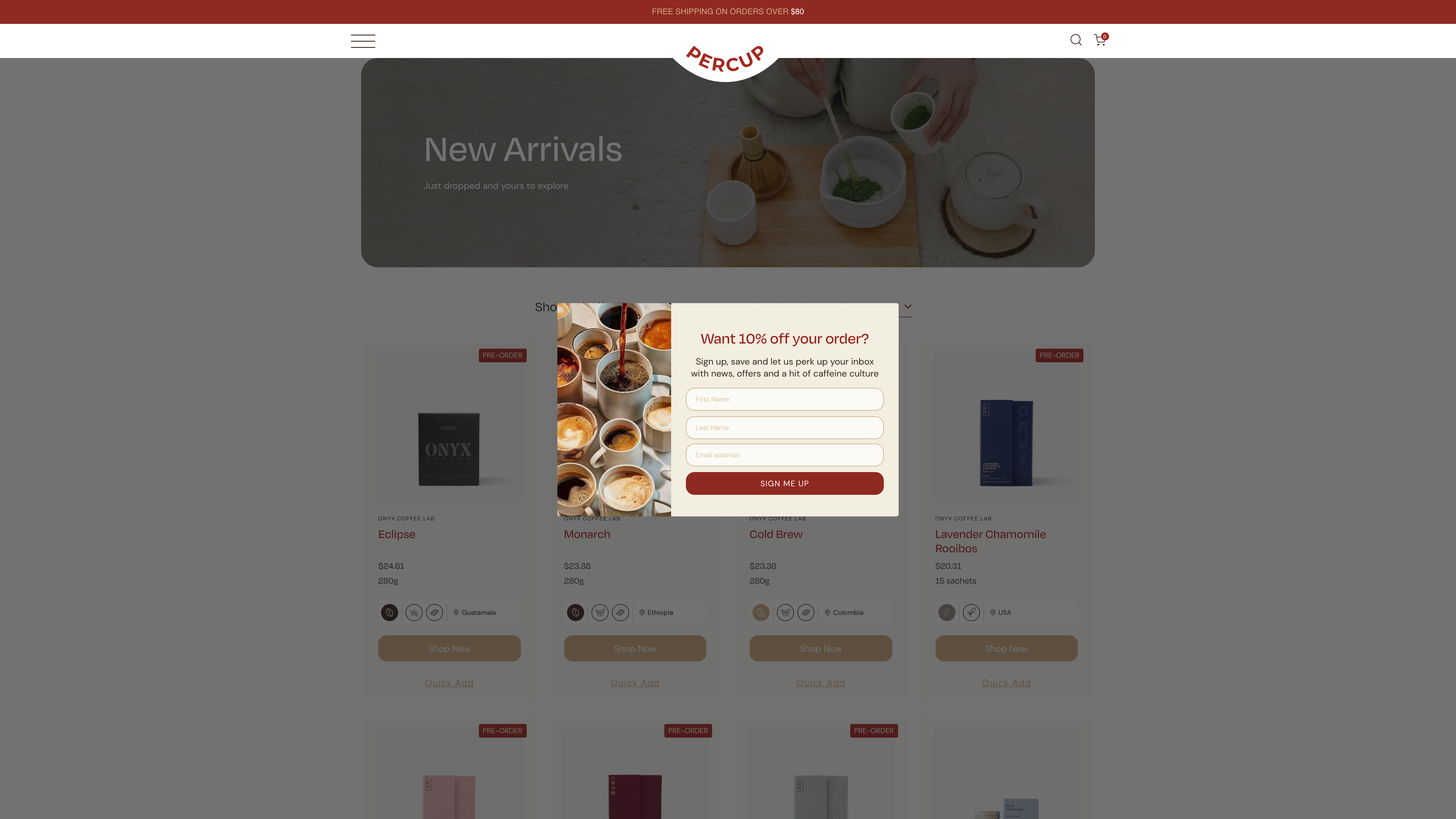 Percup screenshot