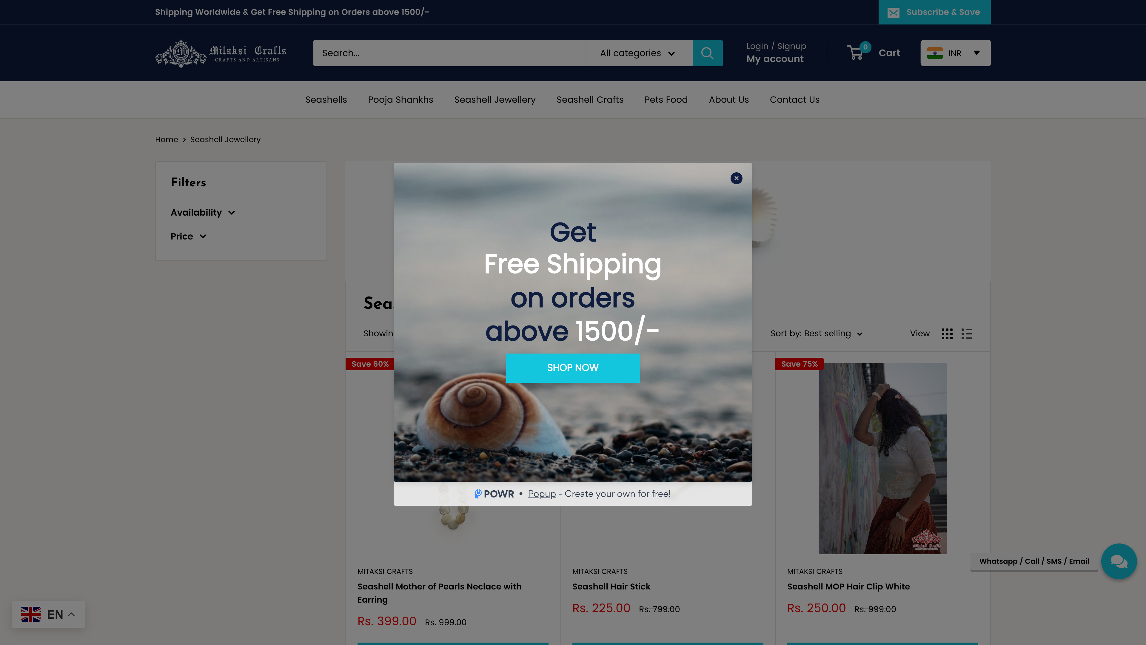 Mitaksi Crafts - Production of Seashell & Seashell Jewellery screenshot 3
