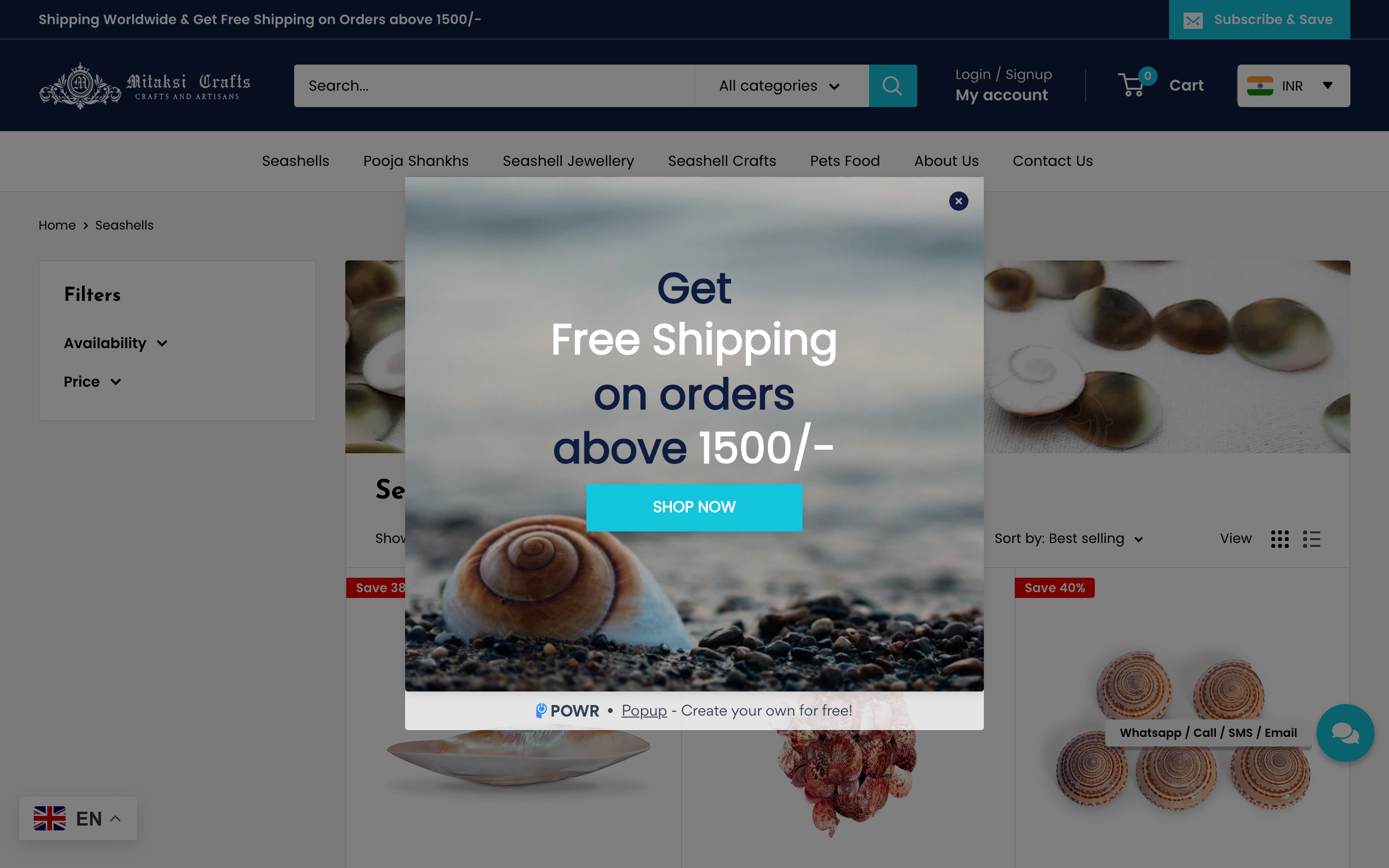 Mitaksi Crafts: Custom Seashell & Seashell Jewelry Production