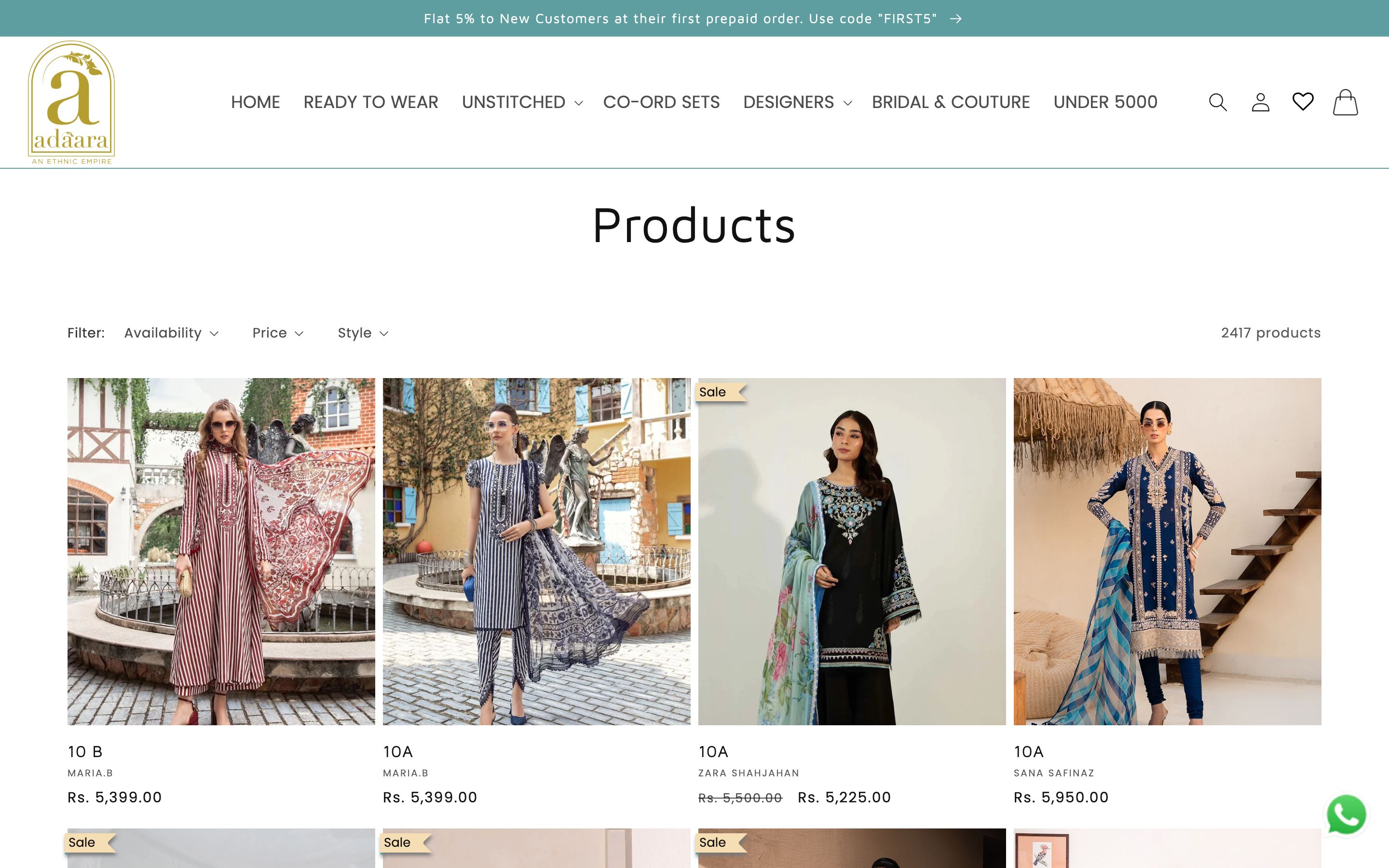 Adaara Ethnic screenshot