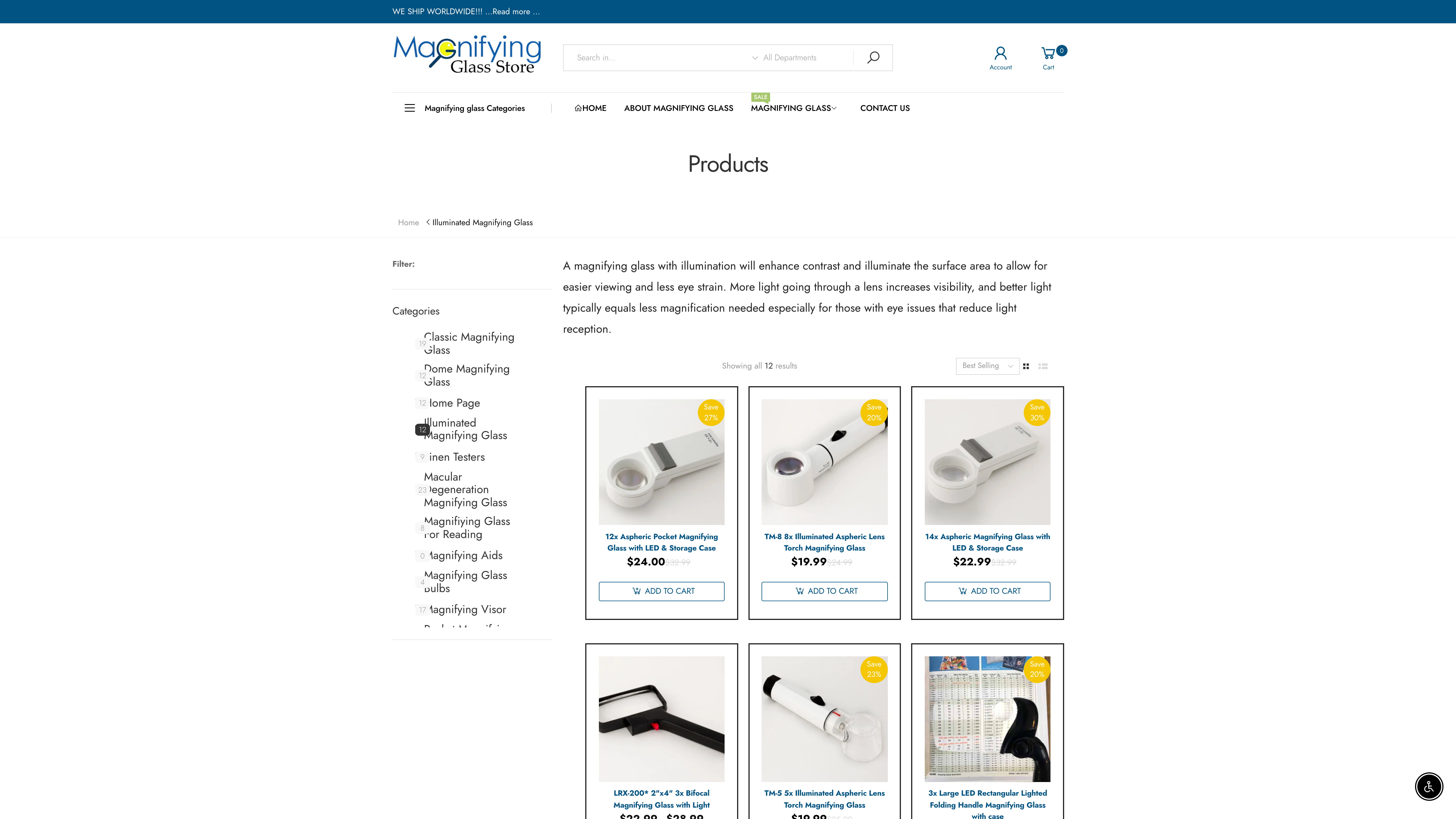 magnifyingglassstore screenshot 2