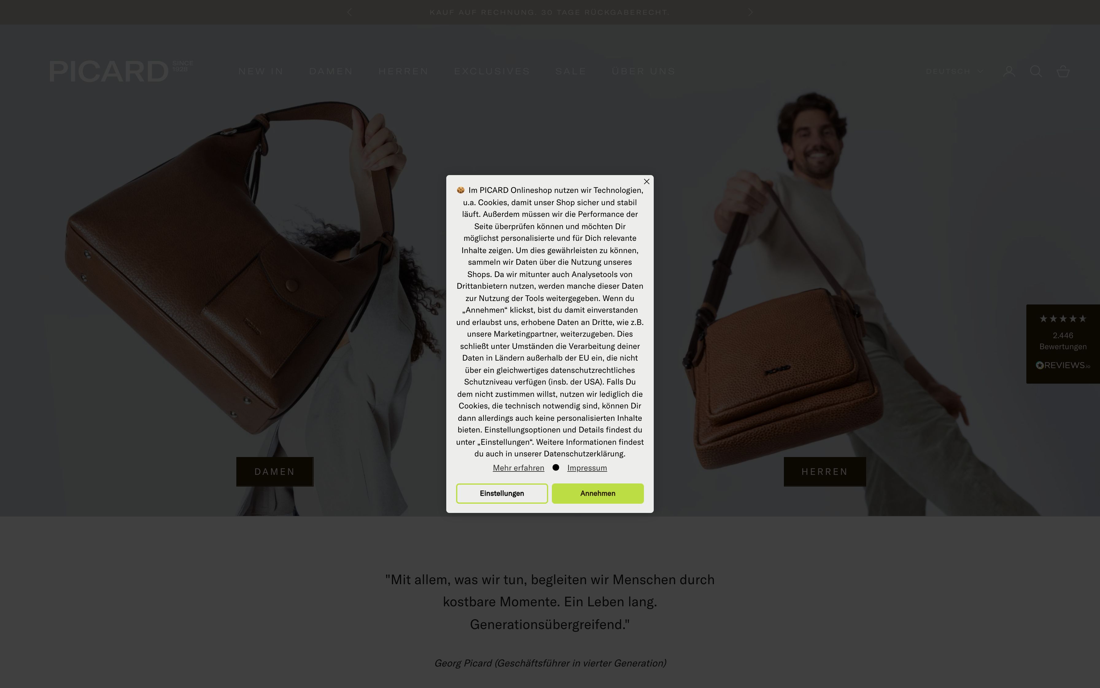 Picard Lederwaren screenshot 3