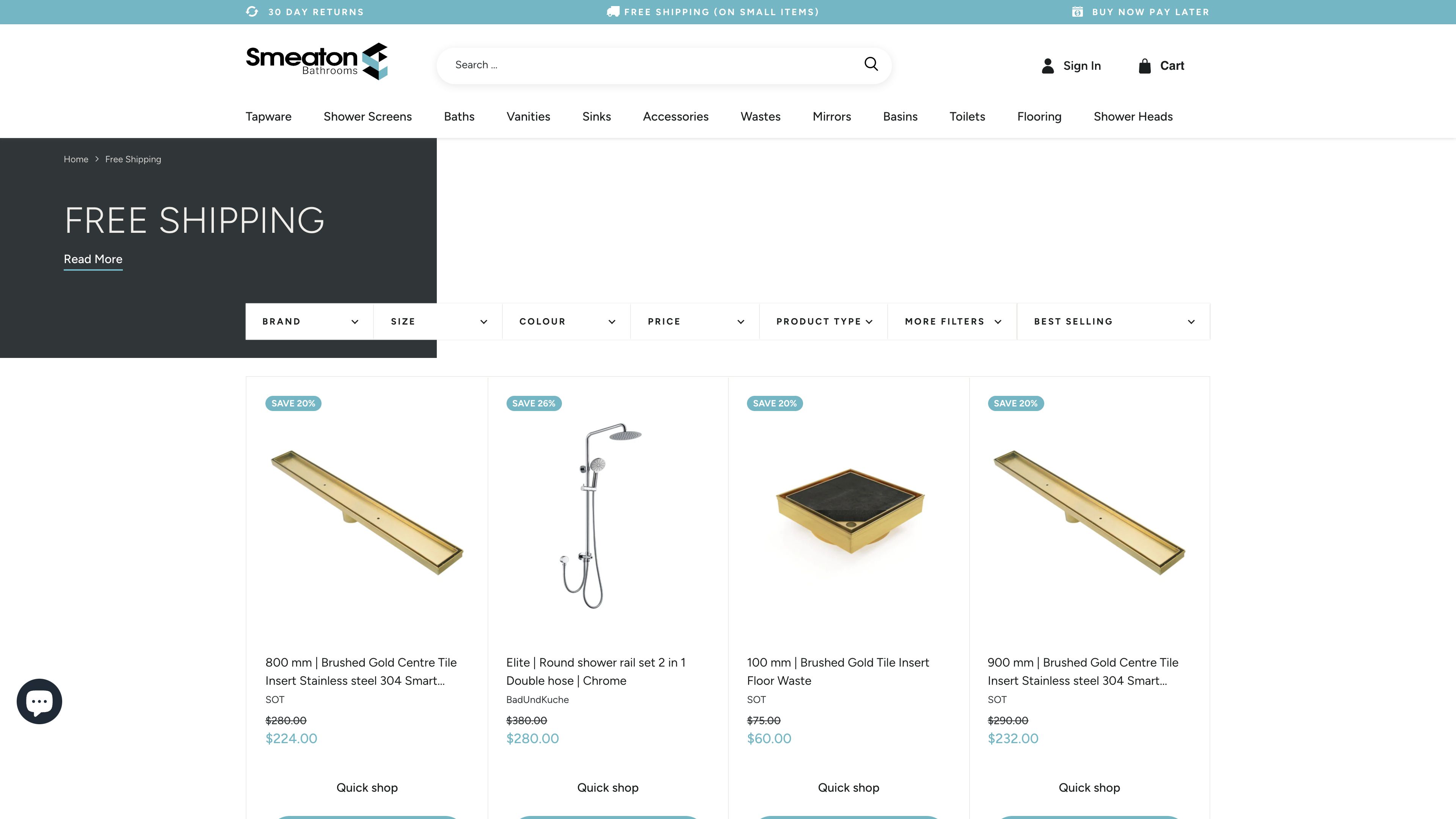 Smeaton Bathrooms screenshot 2