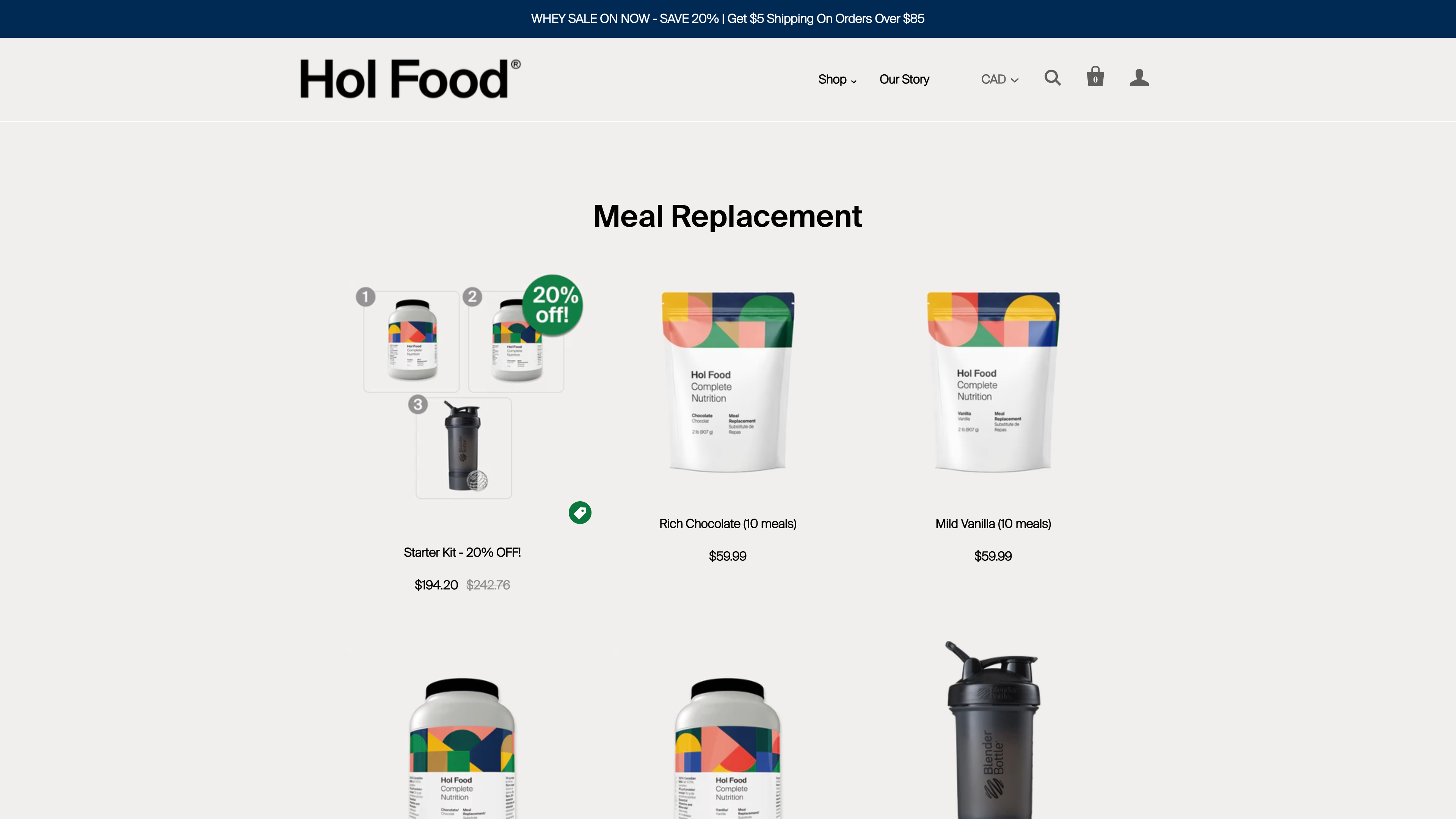HolFood is most simple yet neatly designed Shopify Subscription Portal screenshot 2