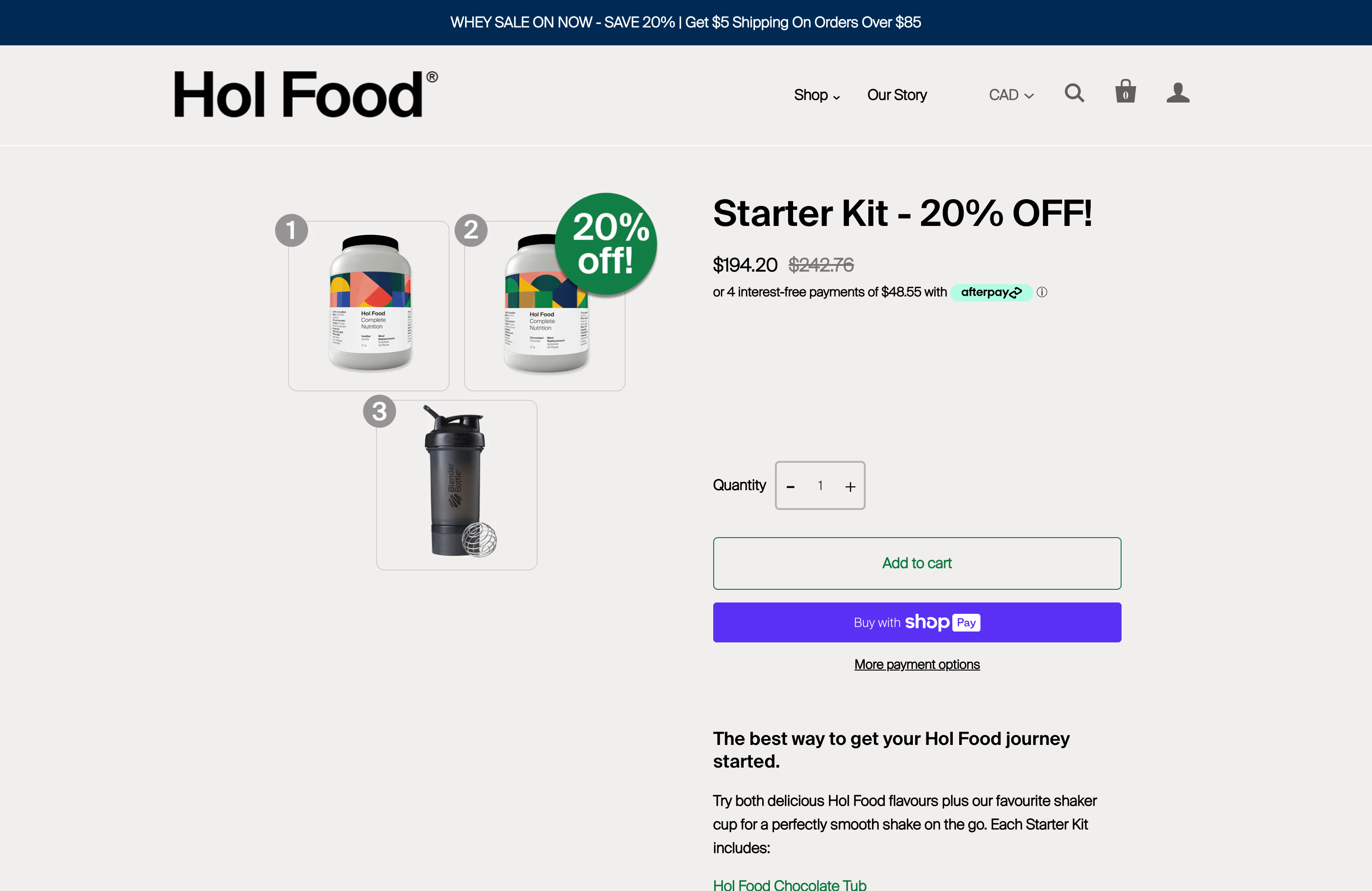 HolFood is most simple yet neatly designed Shopify Subscription Portal screenshot 3