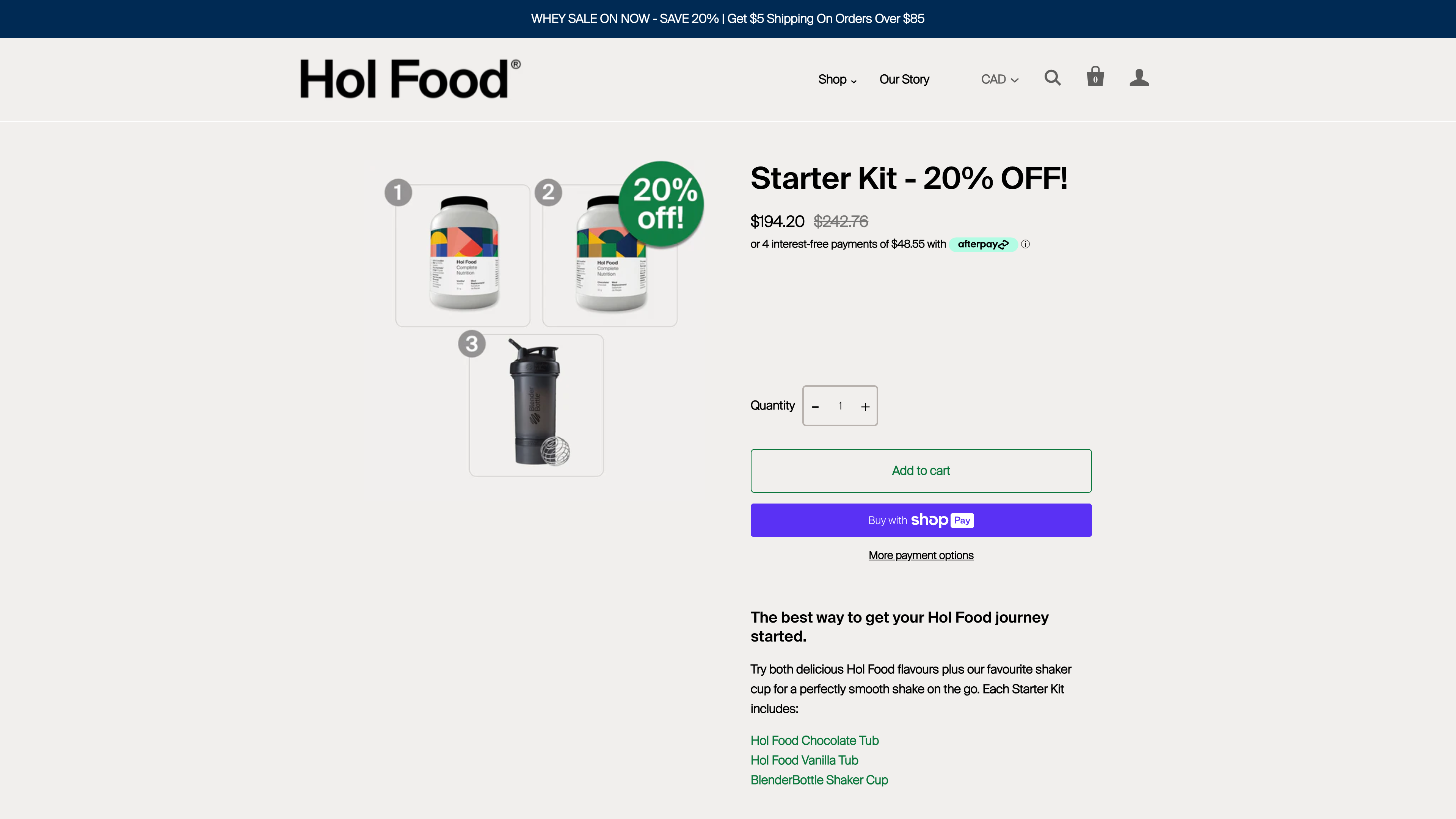 HolFood is most simple yet neatly designed Shopify Subscription Portal screenshot 4