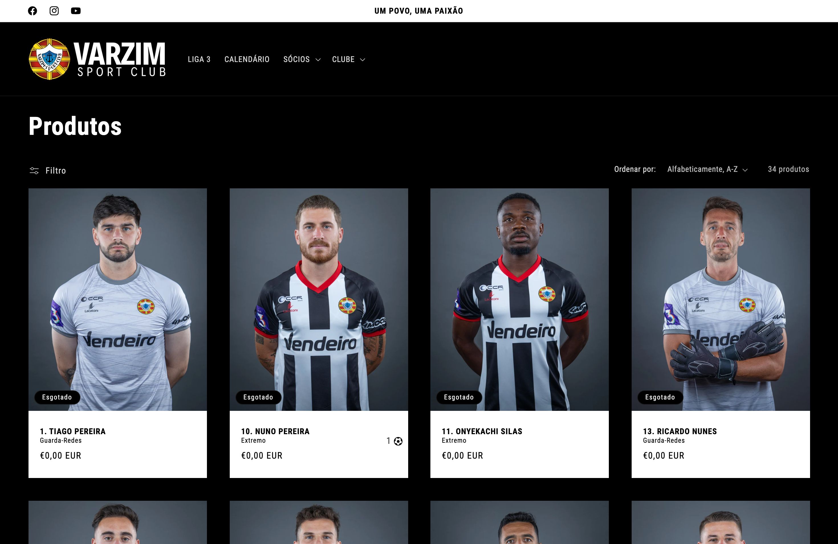 Football club website screenshot 5