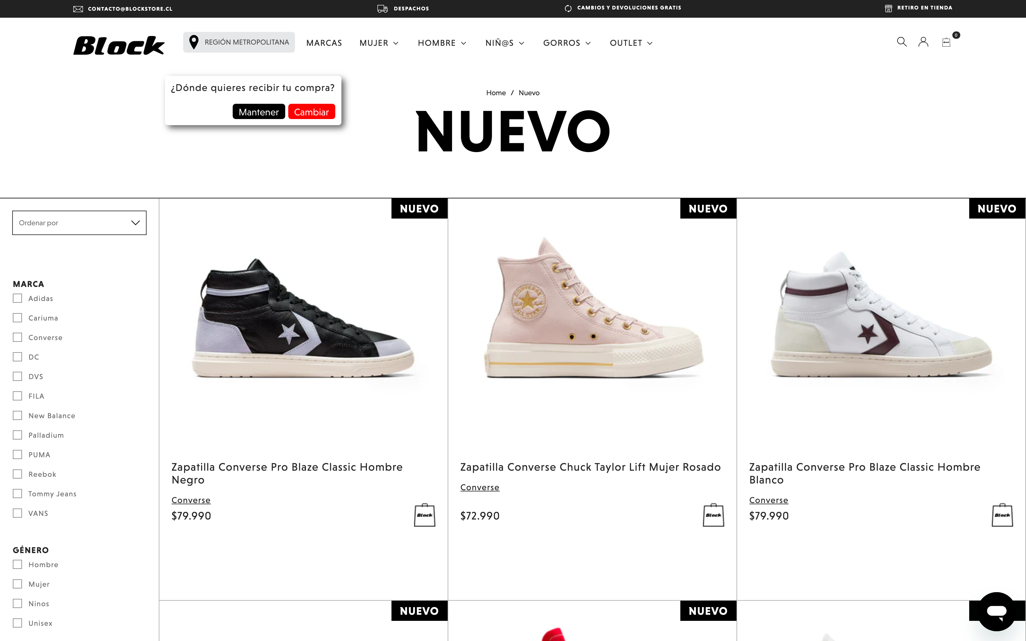 UX Design and Development for Blockstore.cl