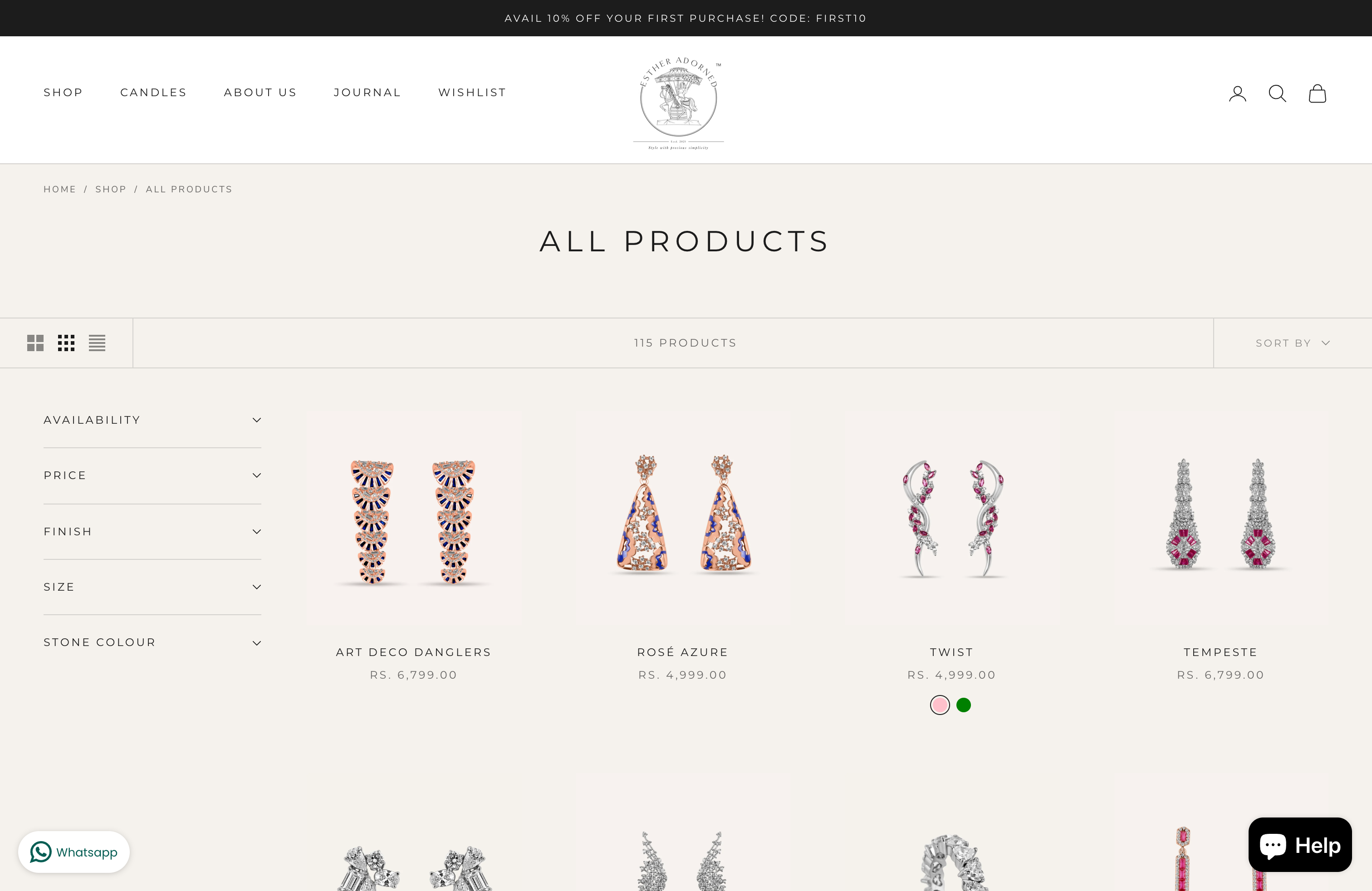 Esther Adorned - Premium Silver Jewelry Brand screenshot 2