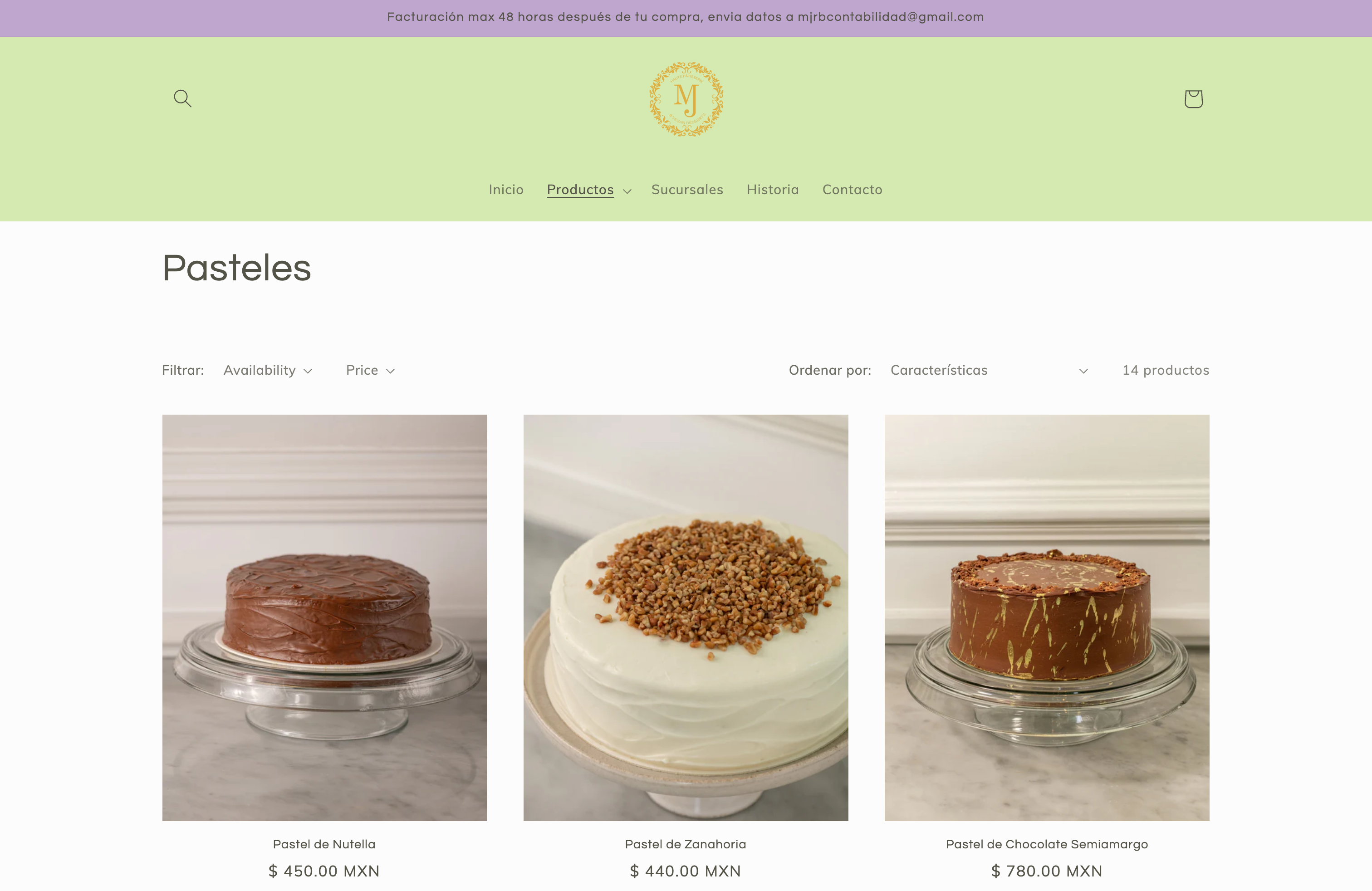 Postres Maria Jose screenshot 2