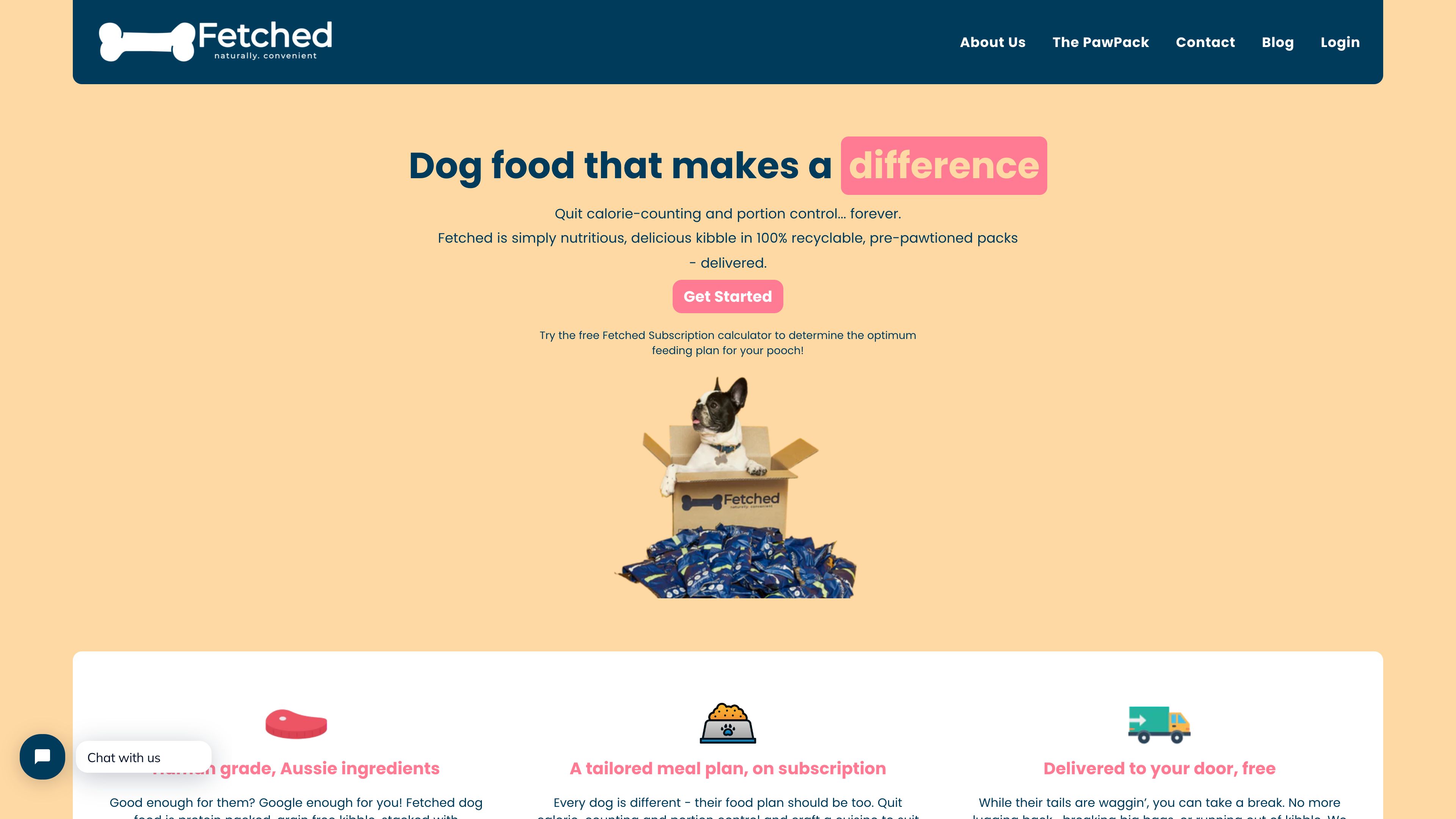 Fetched Dog Food Shopify Store by Grizify screenshot 4