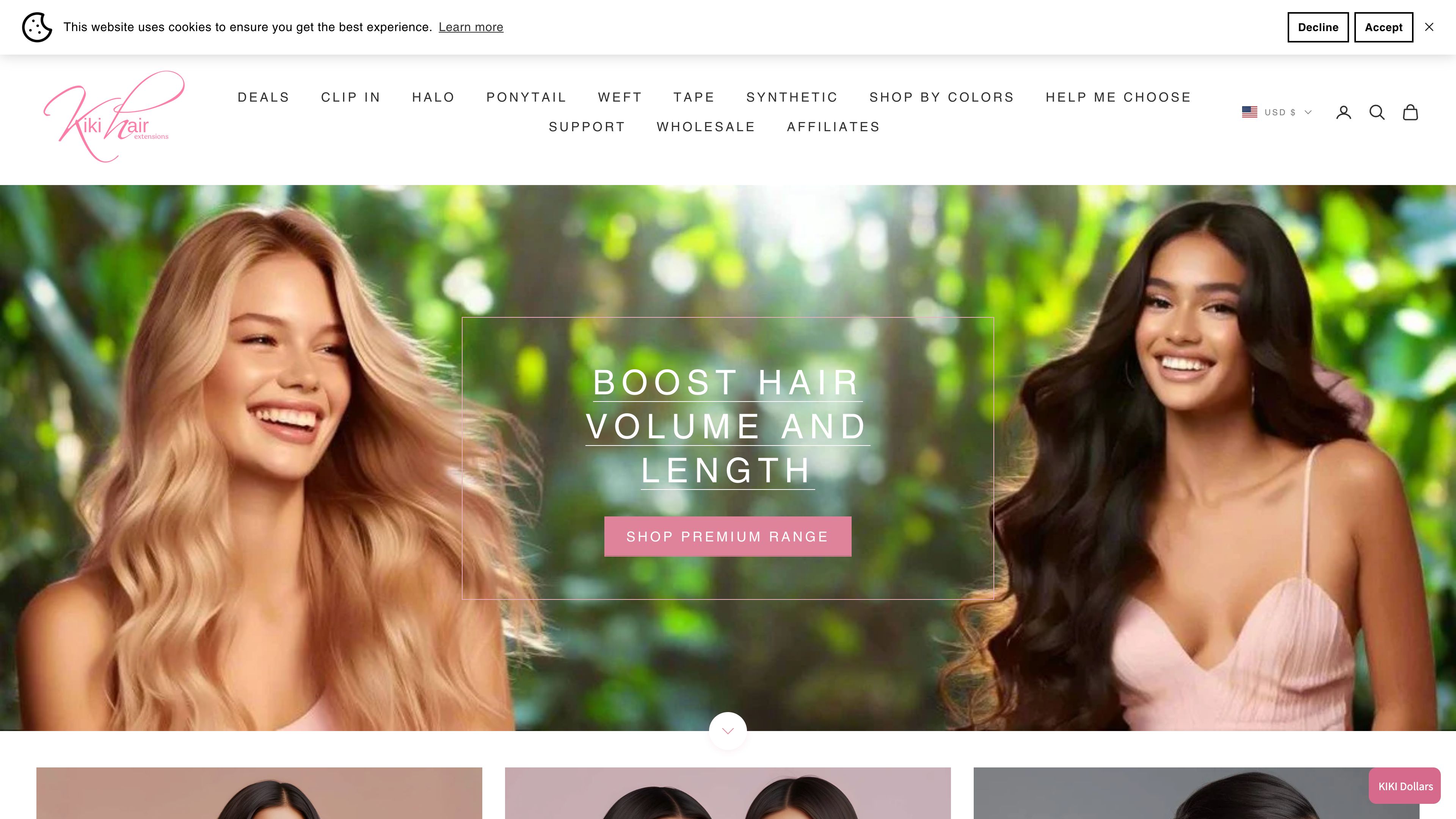 Shopify Store Design for Hair Product screenshot 5