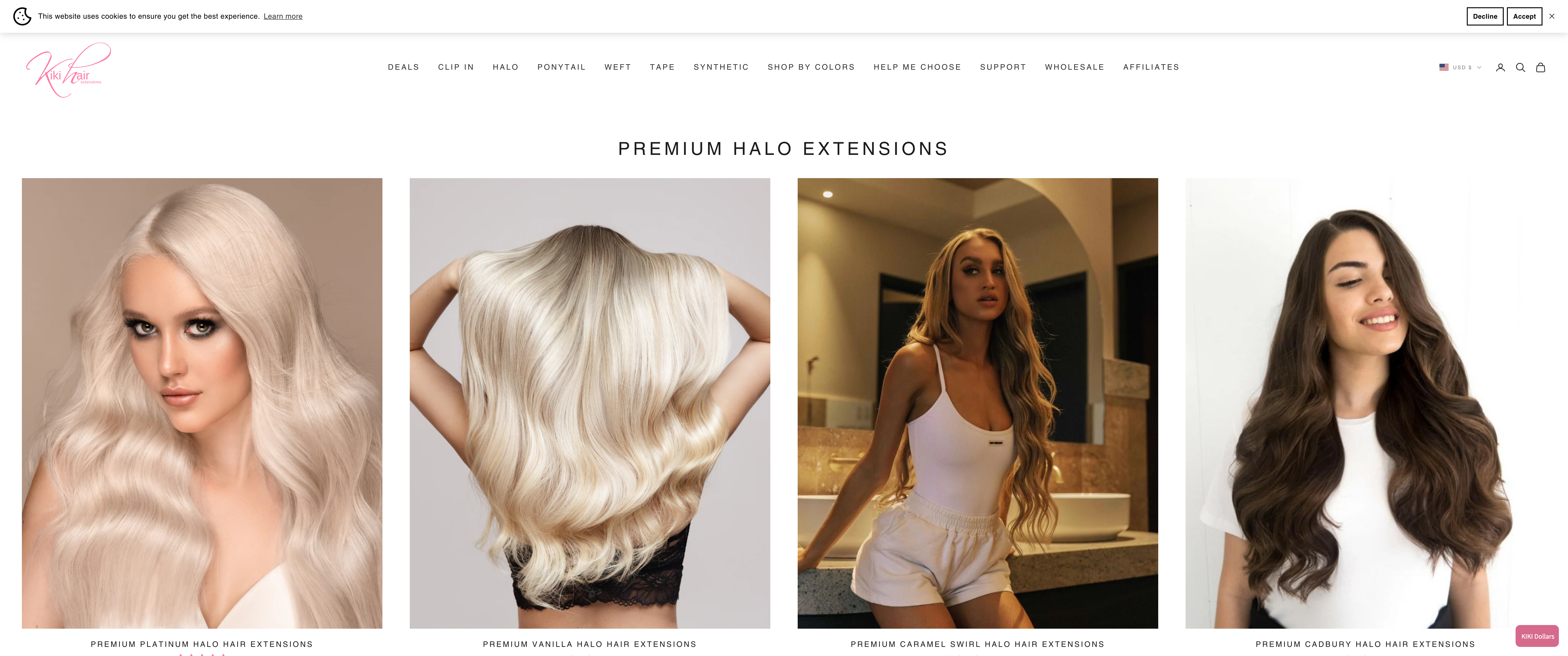 Shopify Store Design for Hair Product screenshot 2