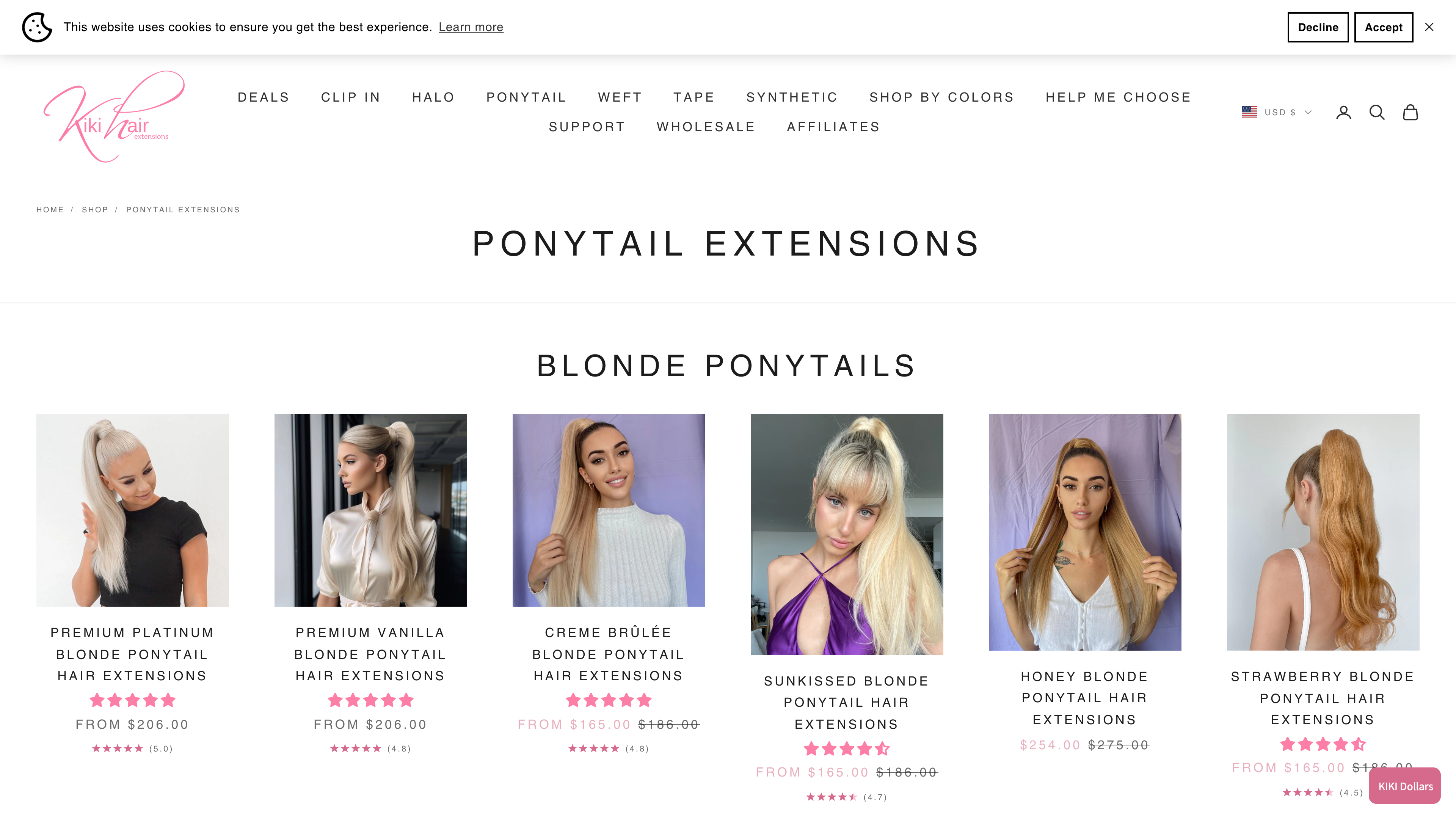 Shopify Store Design for Hair Product screenshot 3