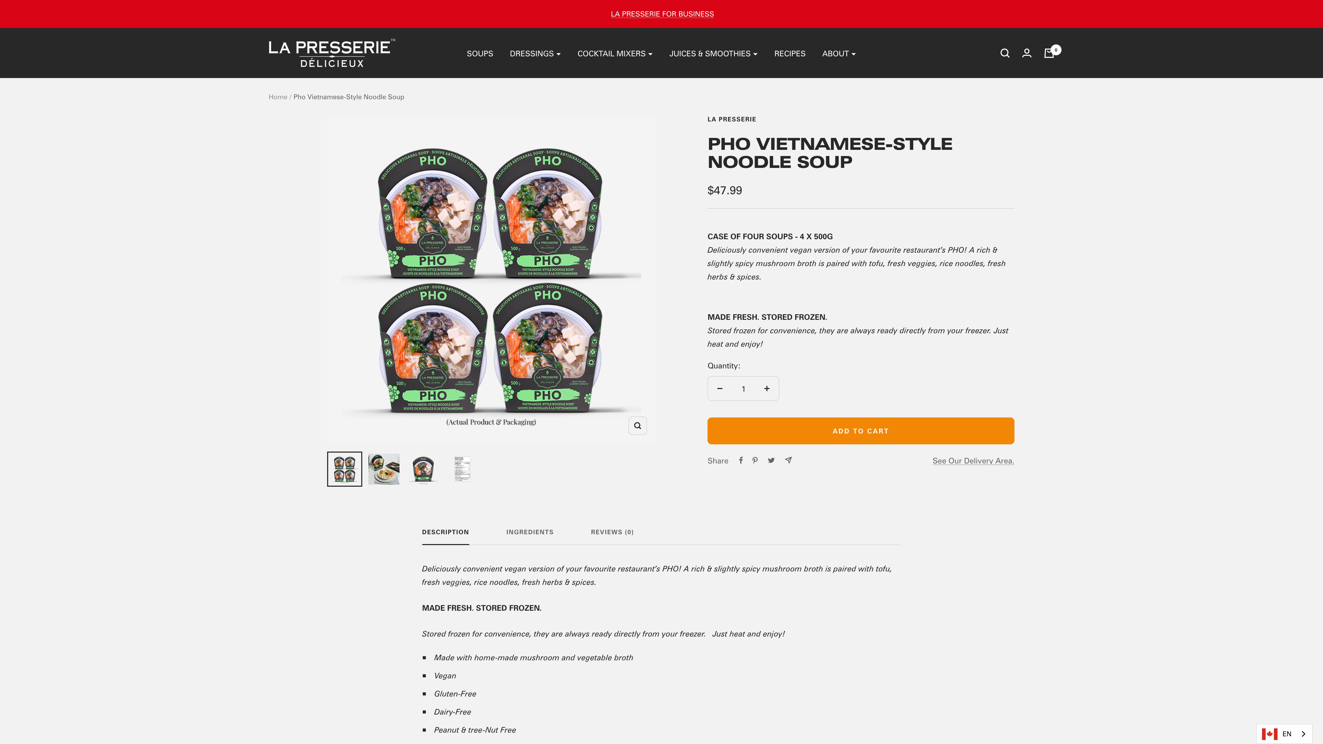 La Presserie Cold Pressed Juices and Dressings - Migration & Design screenshot 6