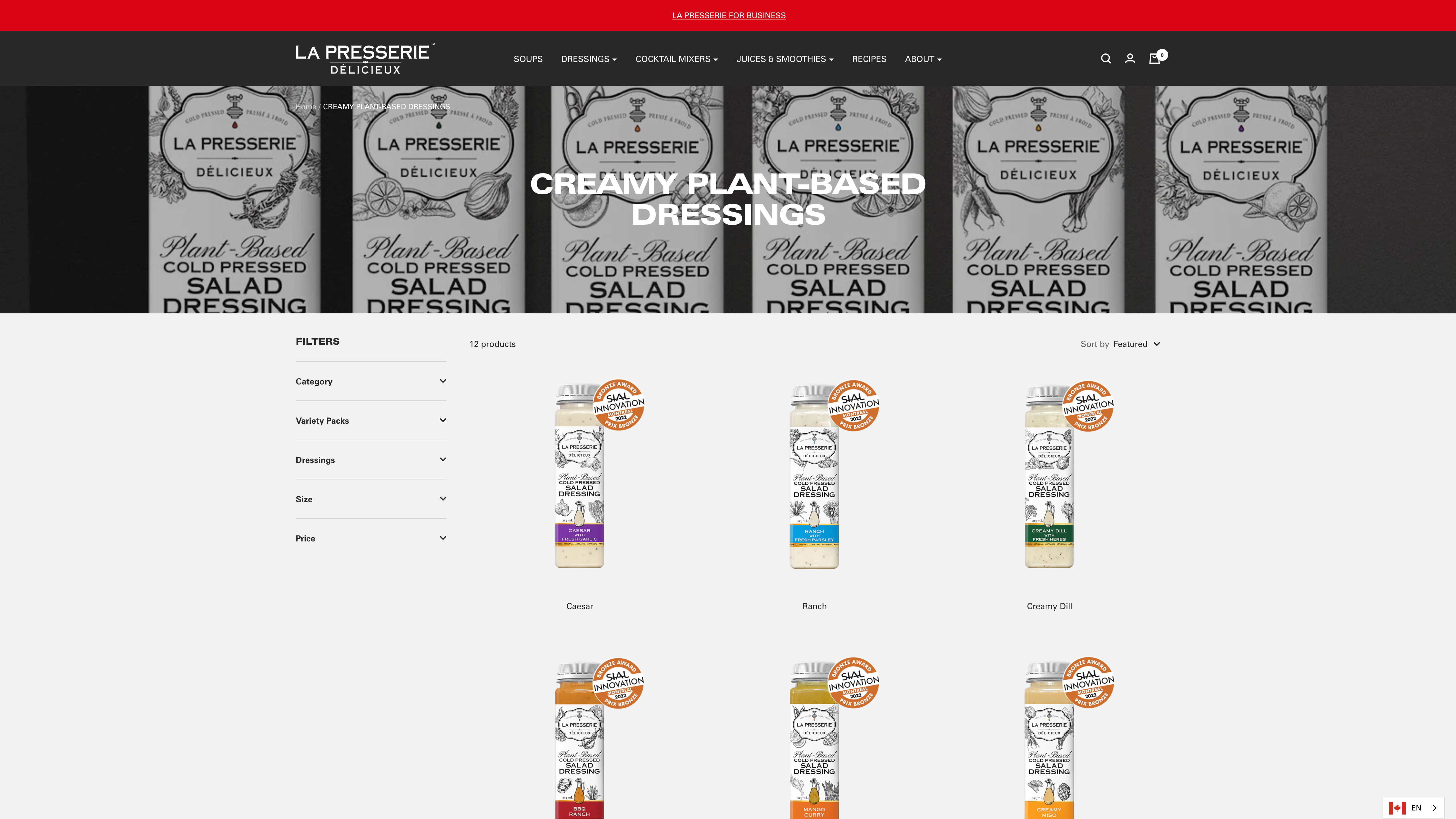 La Presserie Cold Pressed Juices and Dressings - Migration & Design screenshot 5