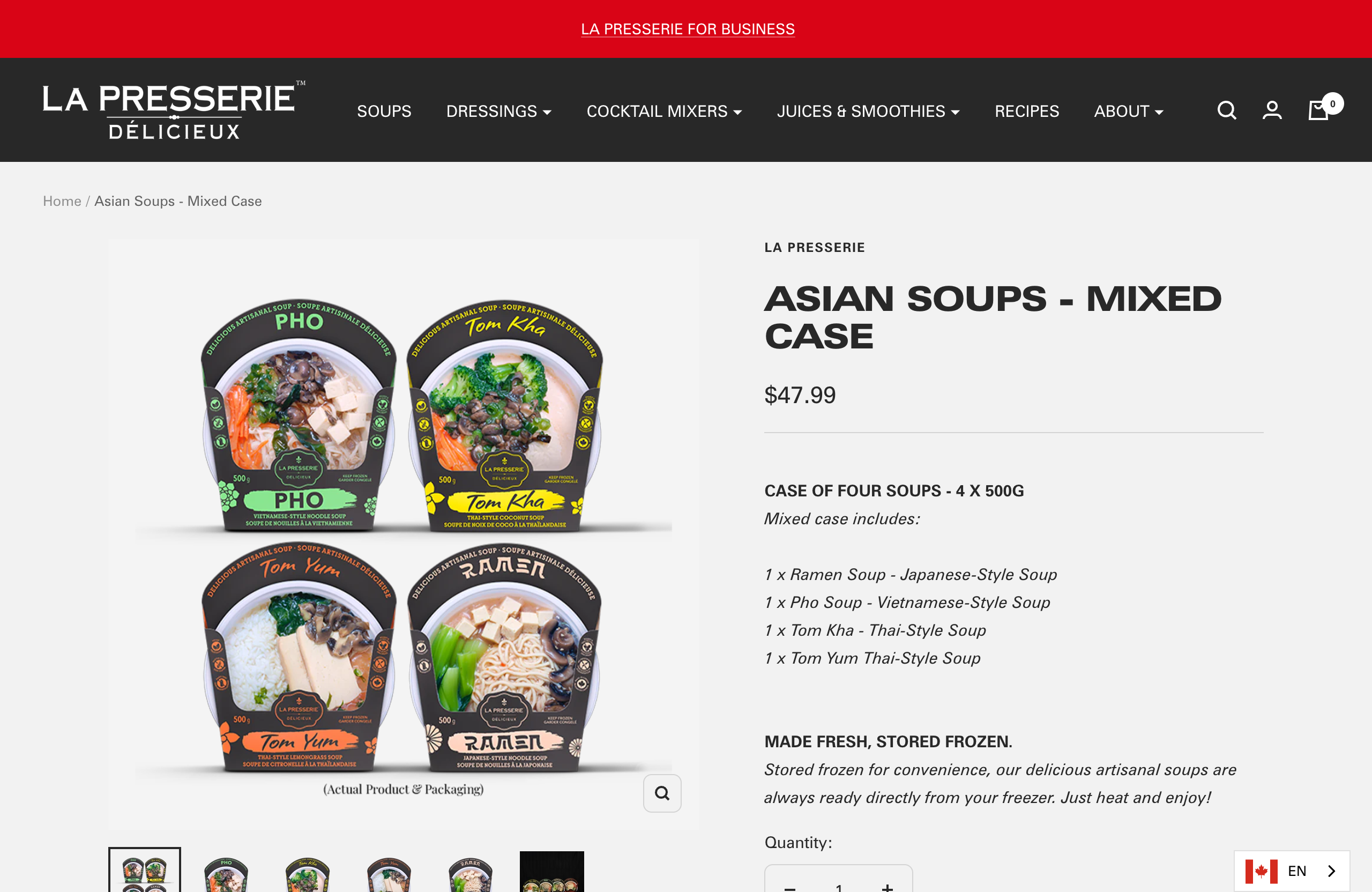 La Presserie Cold Pressed Juices and Dressings - Migration & Design screenshot