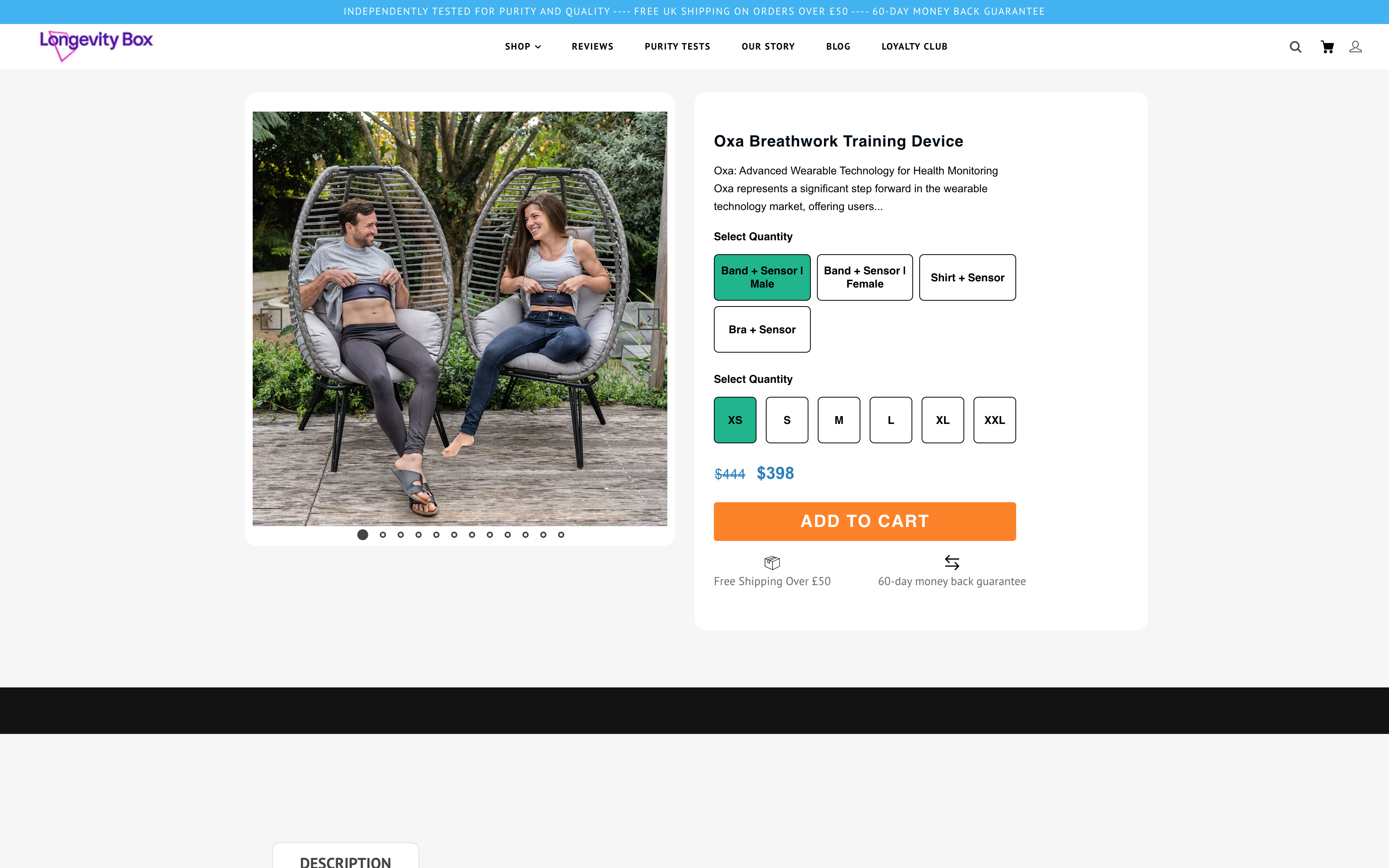 Longevity box : Theme Design, App integration and ongoing maintenance  screenshot 5