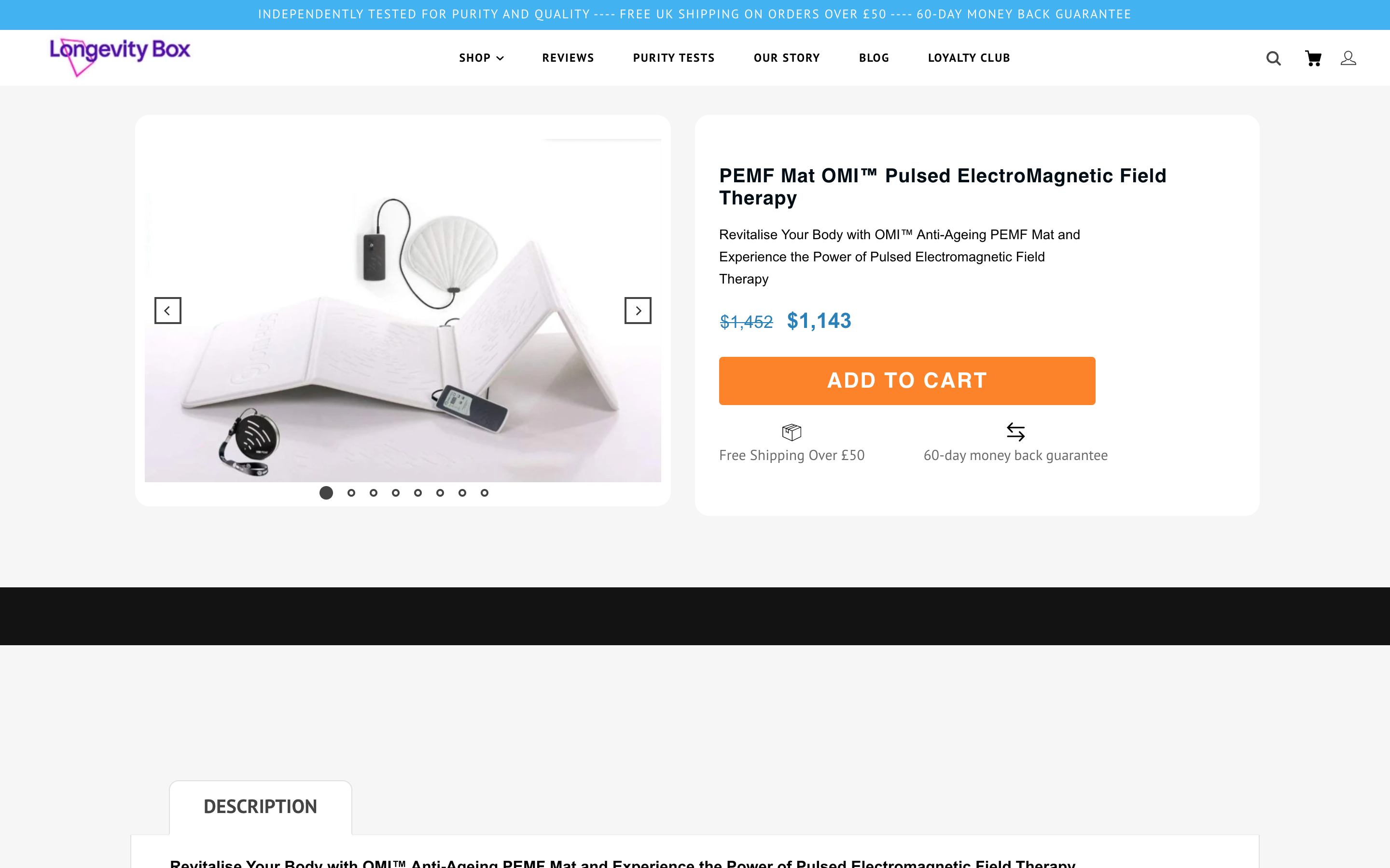 Longevity box : Theme Design, App integration and ongoing maintenance  screenshot 4