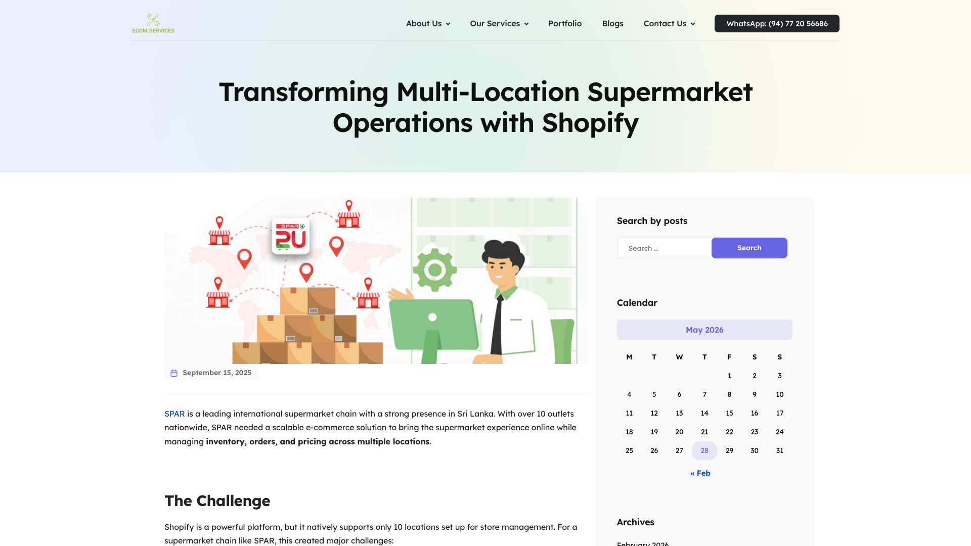 Transforming Supermarket Operations with Shopify
