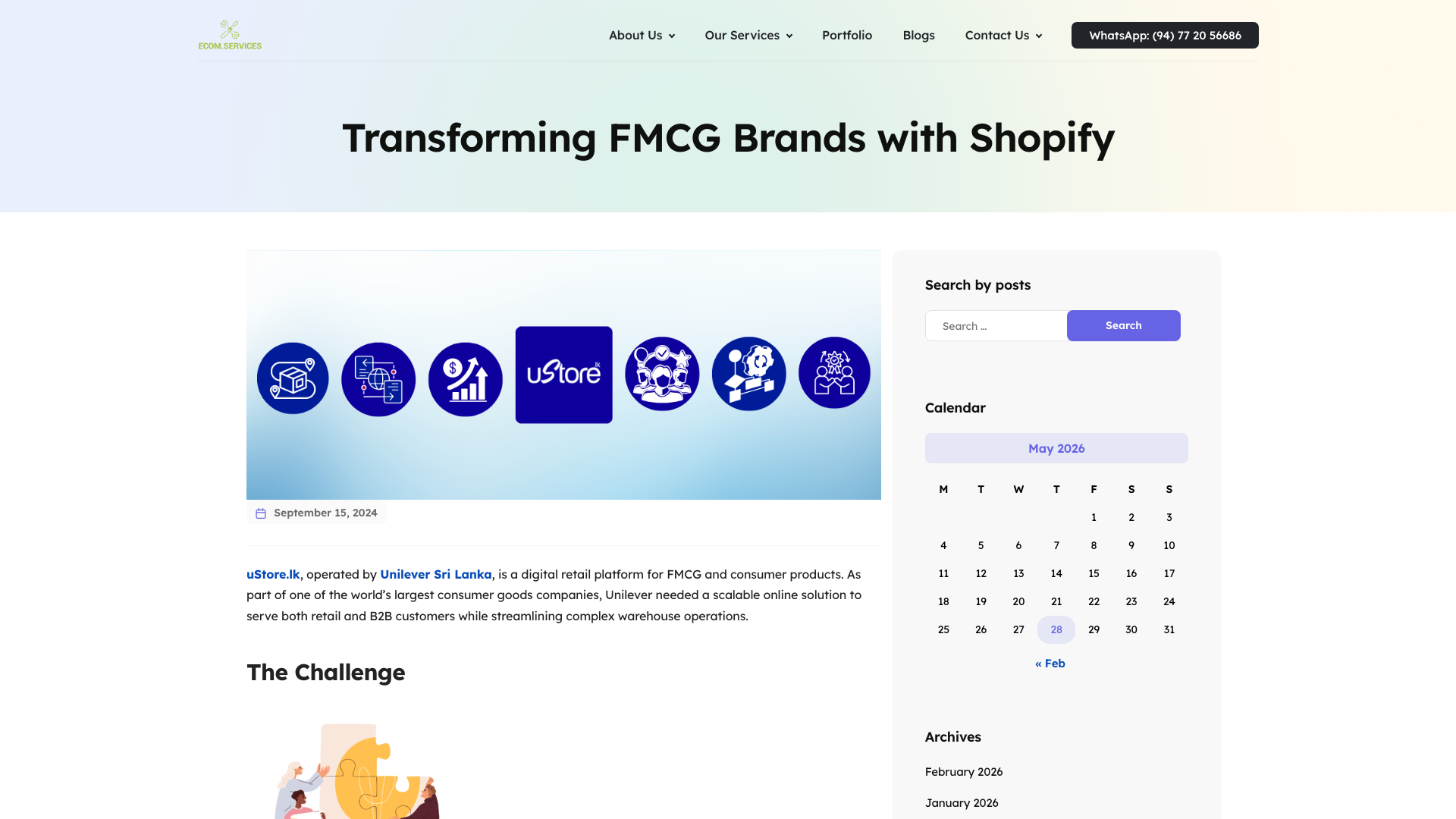 Transforming FMCG Brands with Shopify