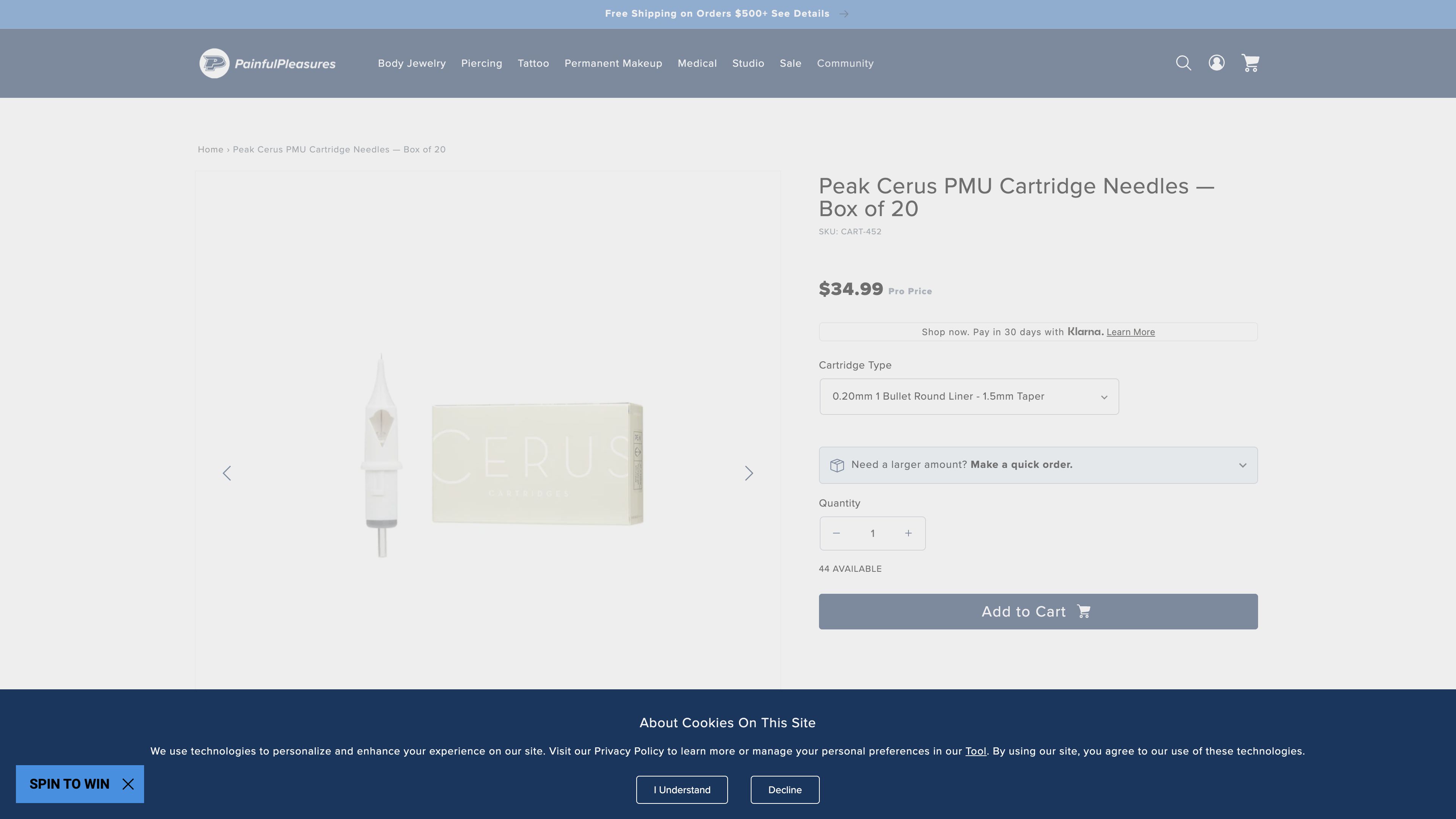 Painful Pleasures Replatform from Magento to Shopify screenshot 6