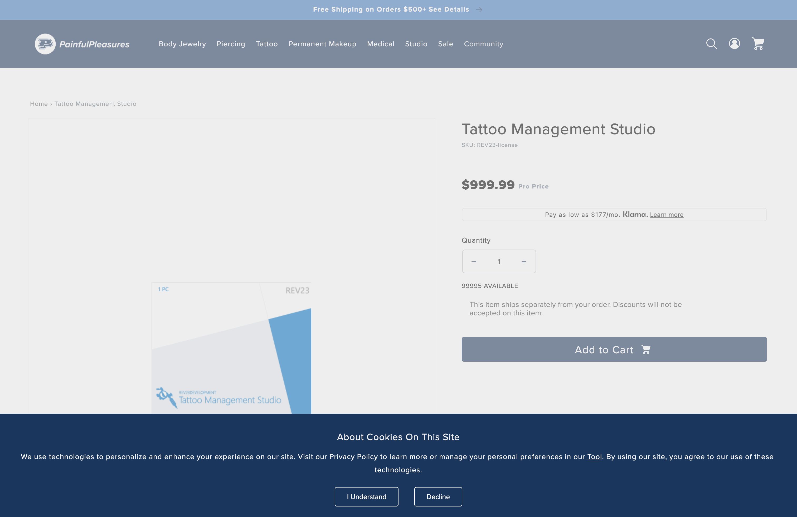 Painful Pleasures Replatform from Magento to Shopify screenshot 2