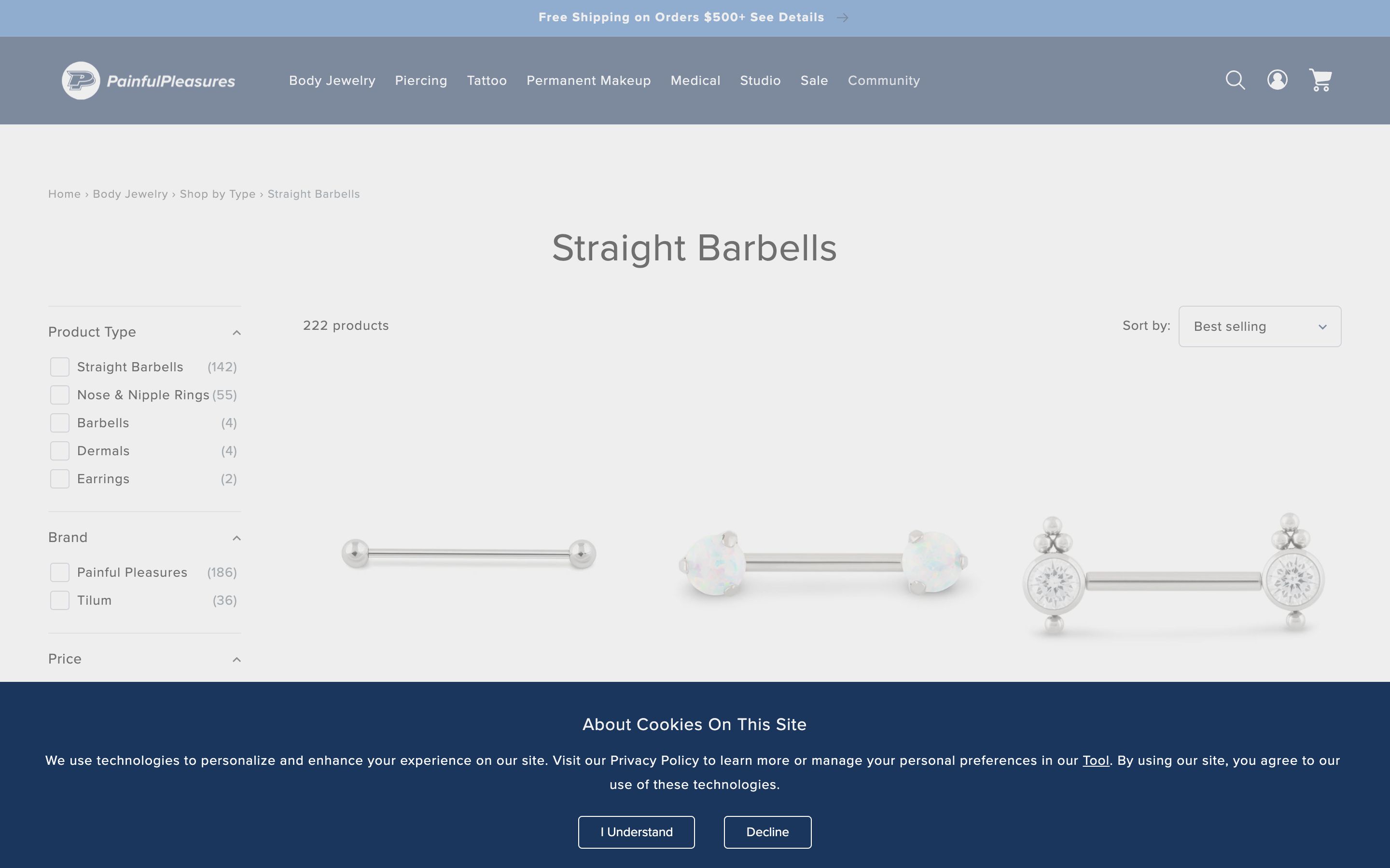 Painful Pleasures Replatform from Magento to Shopify screenshot 3