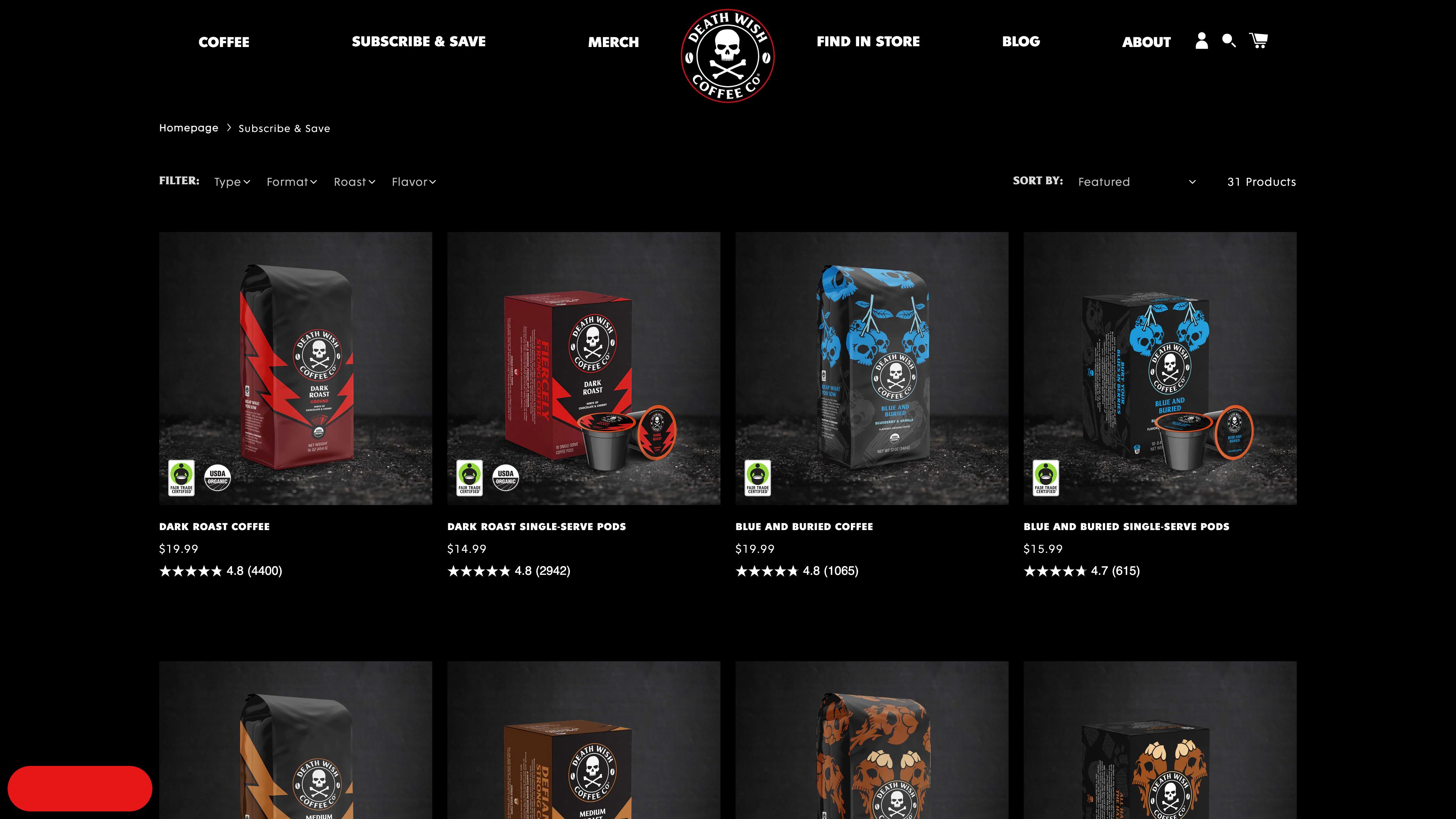 Death Wish Coffee screenshot 2