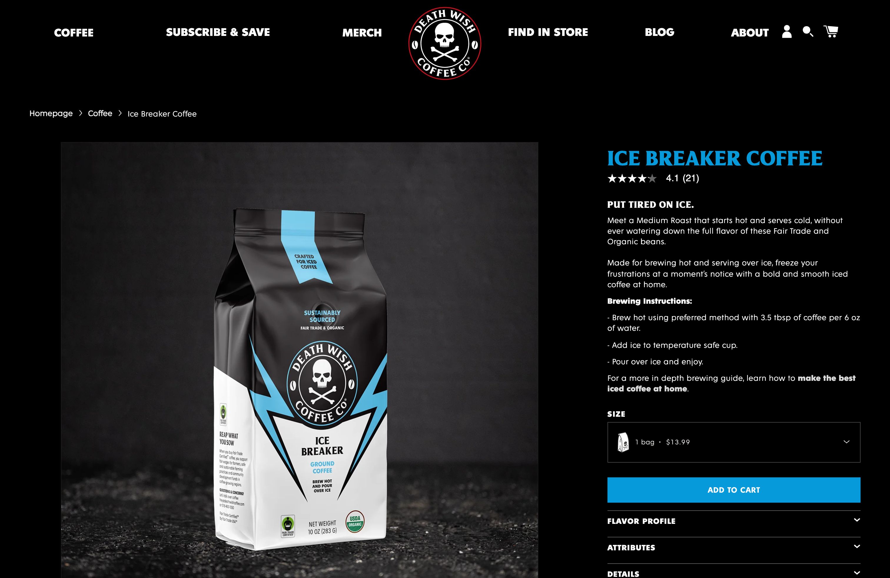 Death Wish Coffee screenshot 3