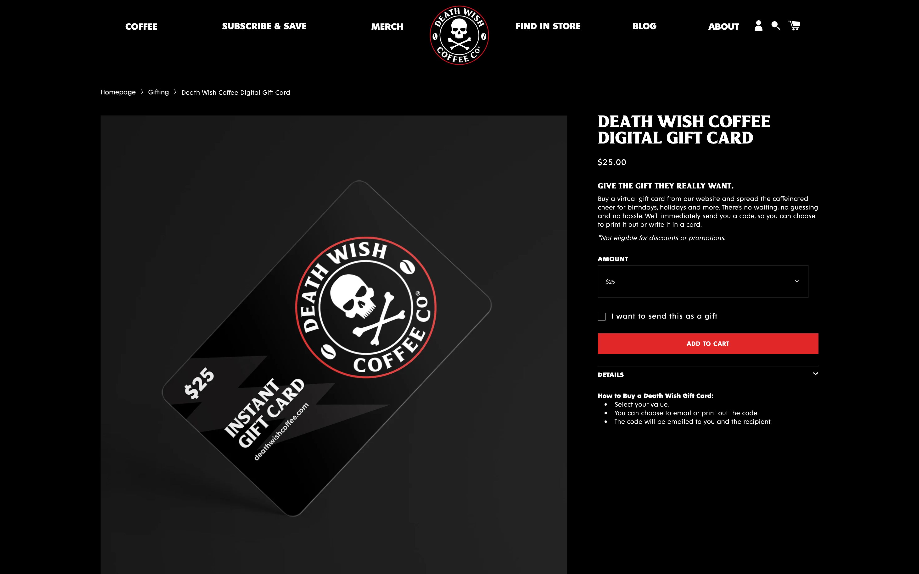 Death Wish Coffee screenshot 4