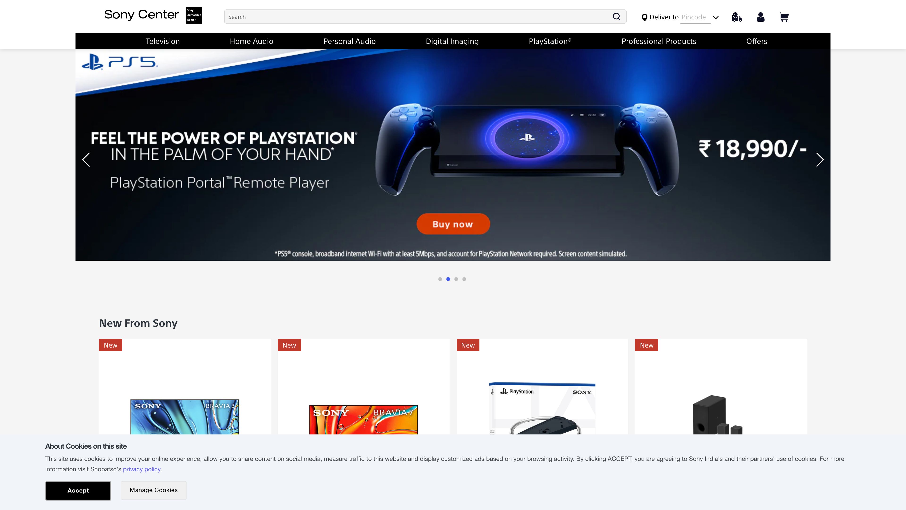 Sony India screenshot 6