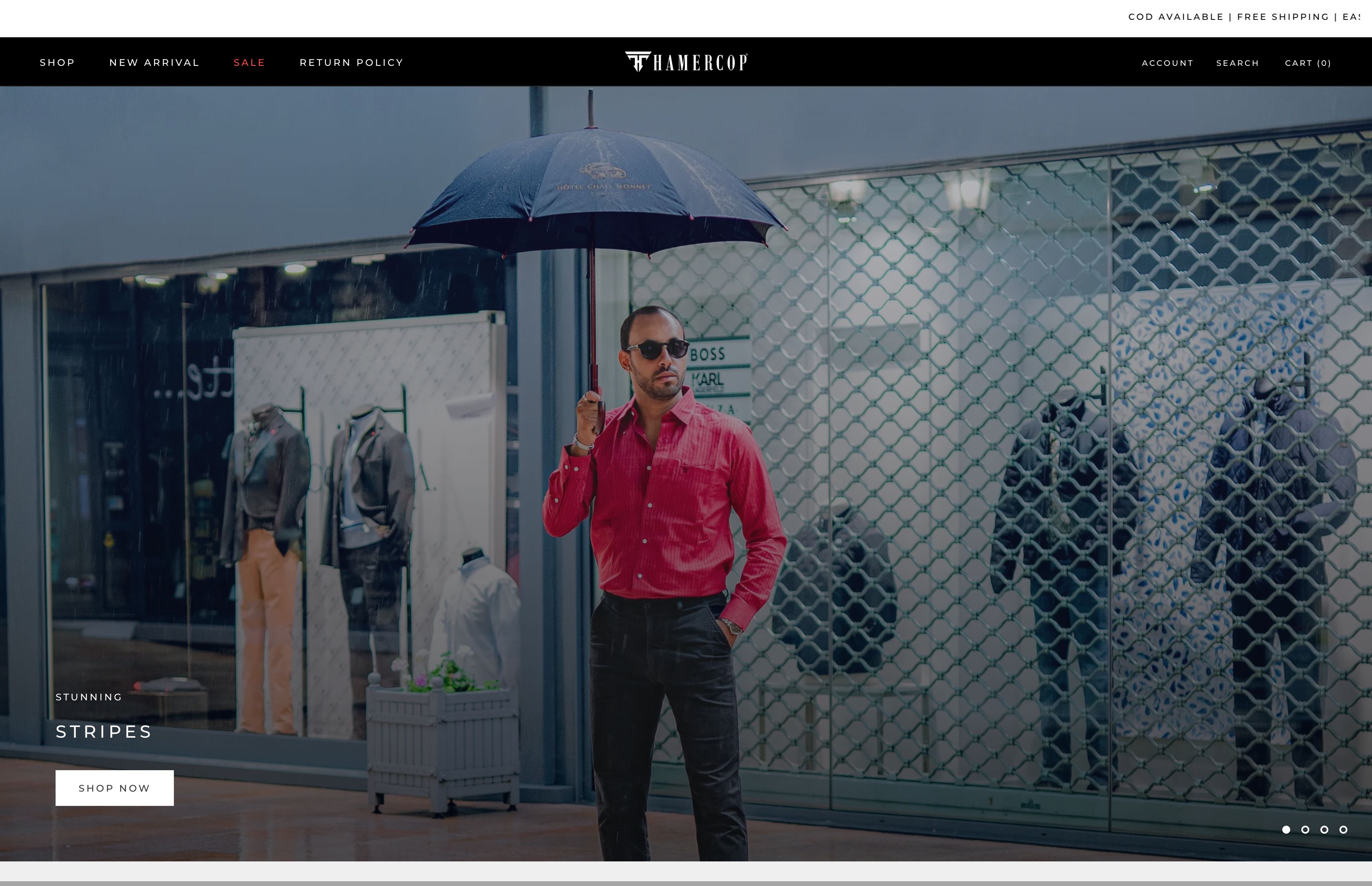Online Men's clothing selling website screenshot 6