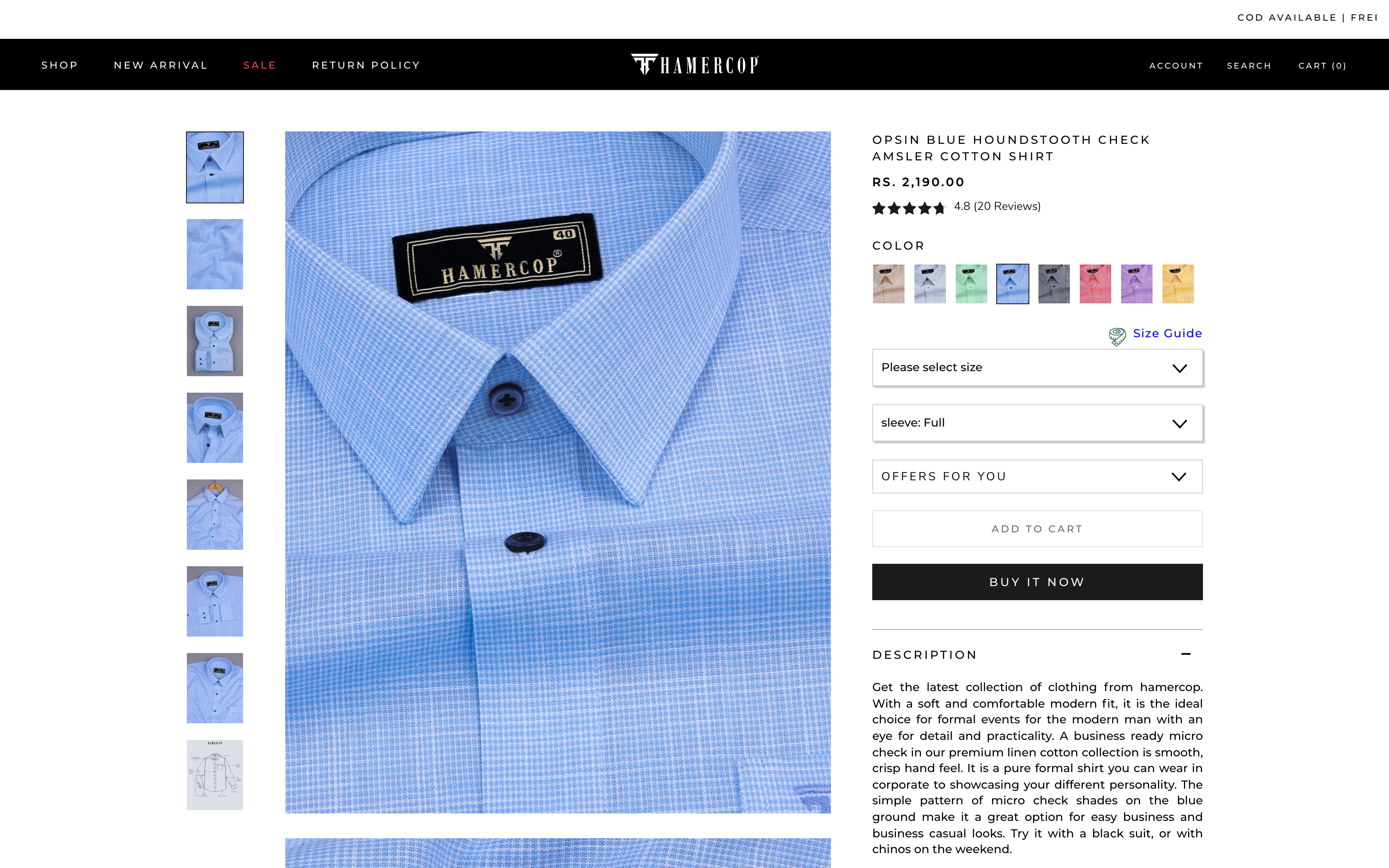 Online Men's clothing selling website screenshot 5