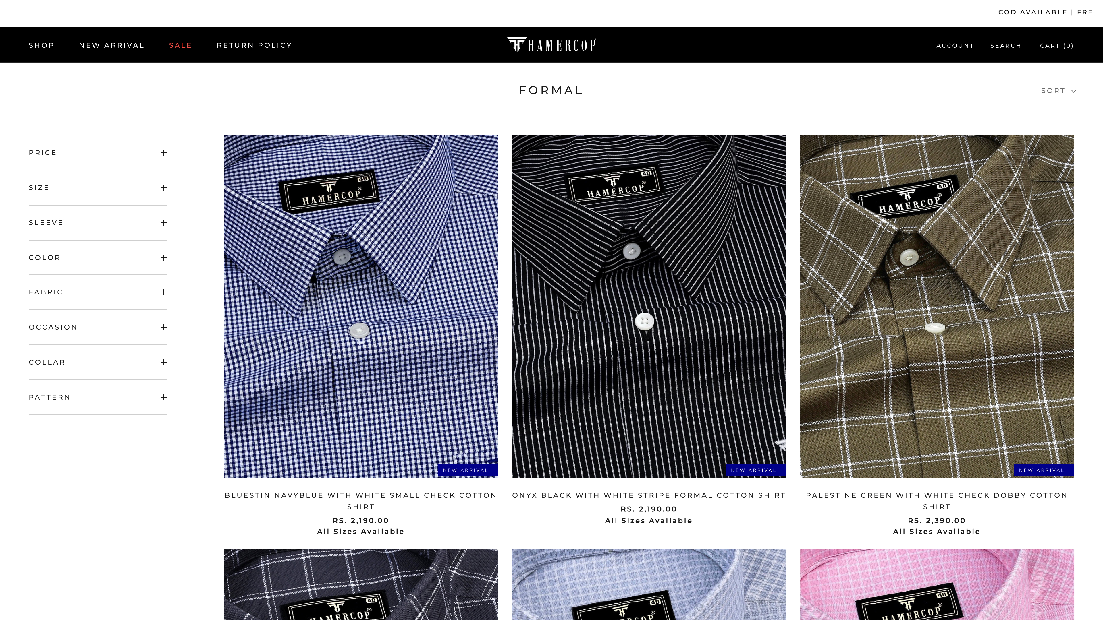 Online Men's clothing selling website screenshot 3