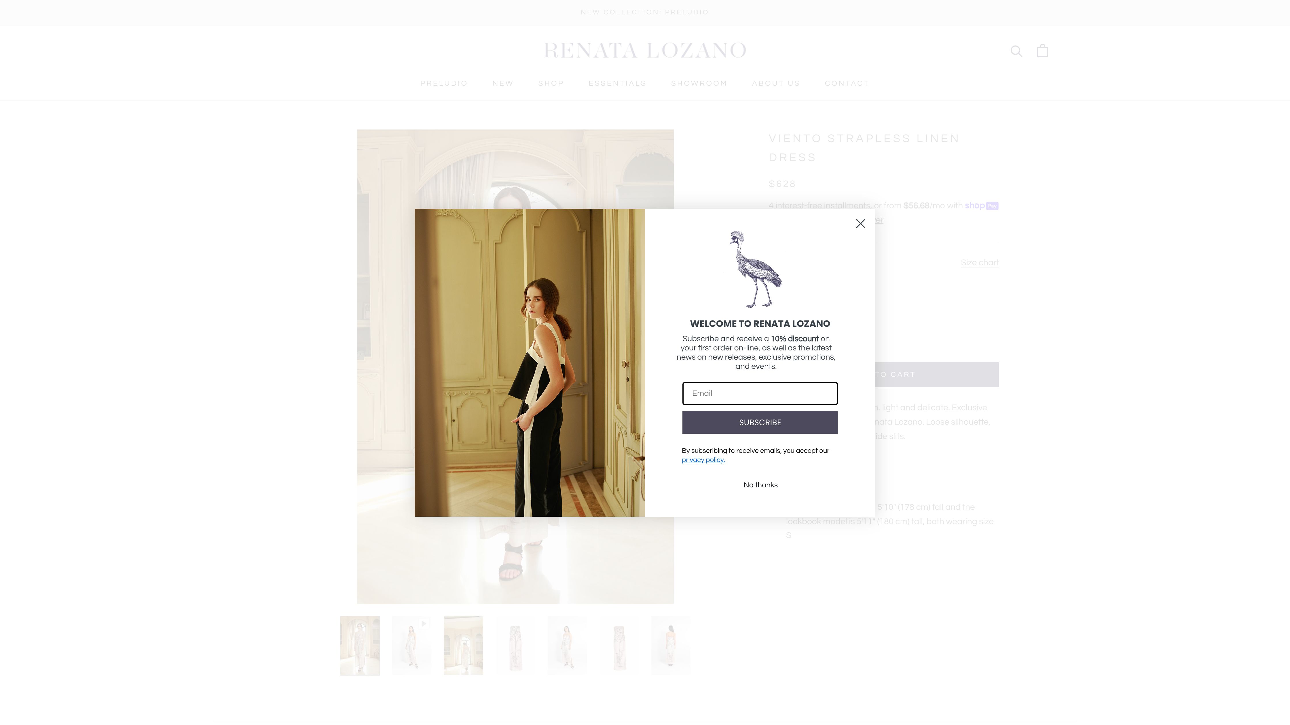Retail ecommerce design and development screenshot