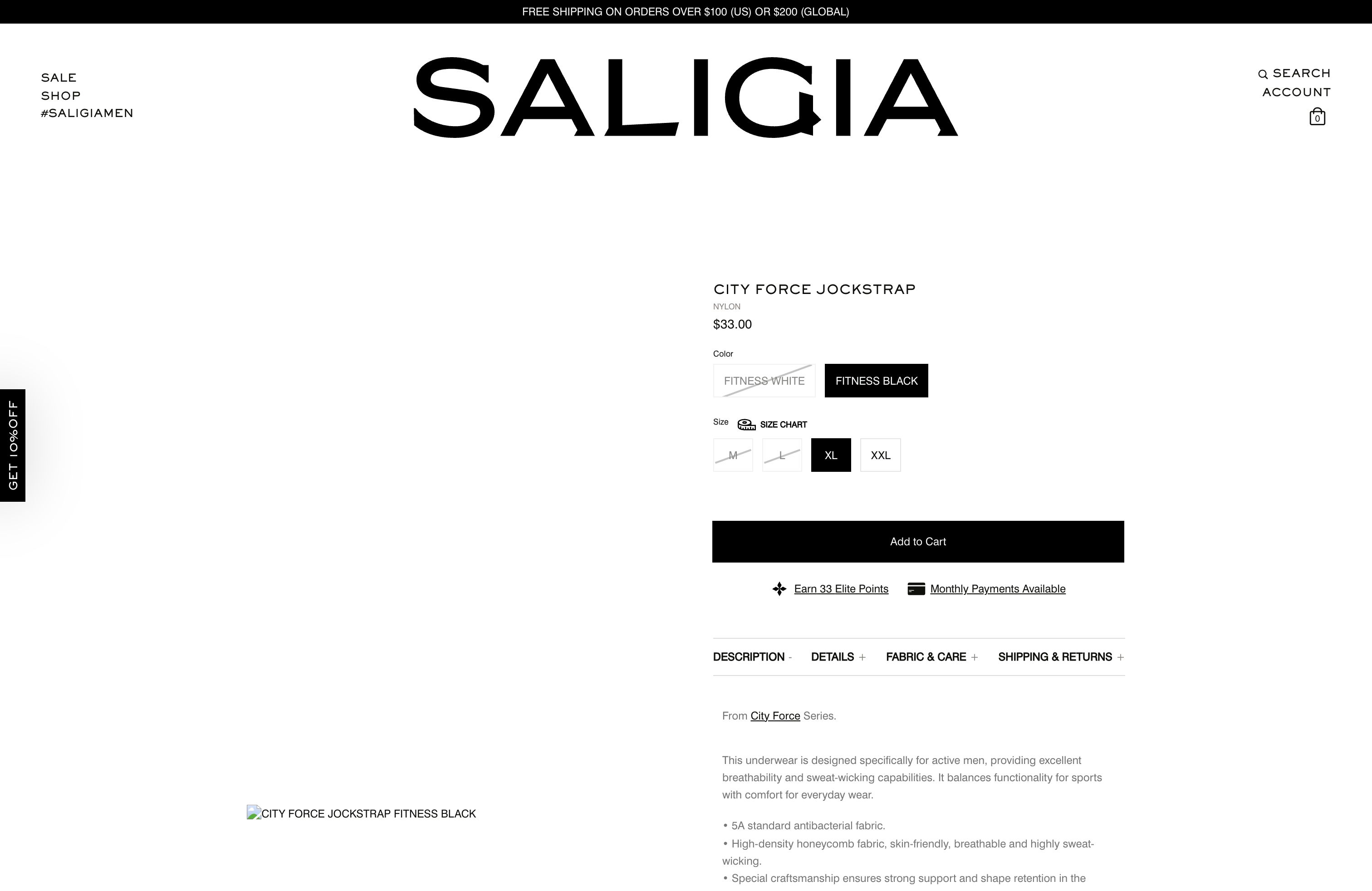 SALIGIA Men's Underwear & Clothes-Contemporary Style screenshot 2