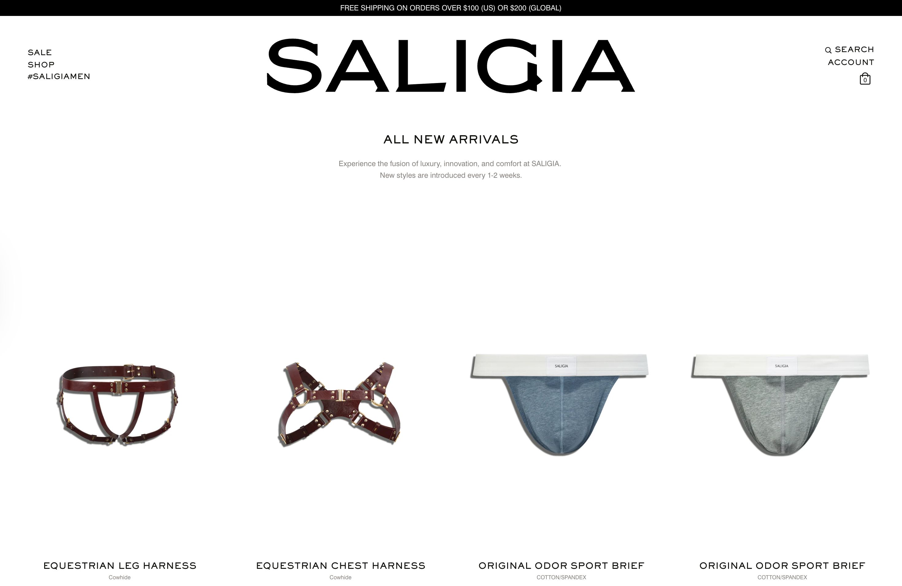 SALIGIA Men's Underwear & Clothes-Contemporary Style screenshot 5