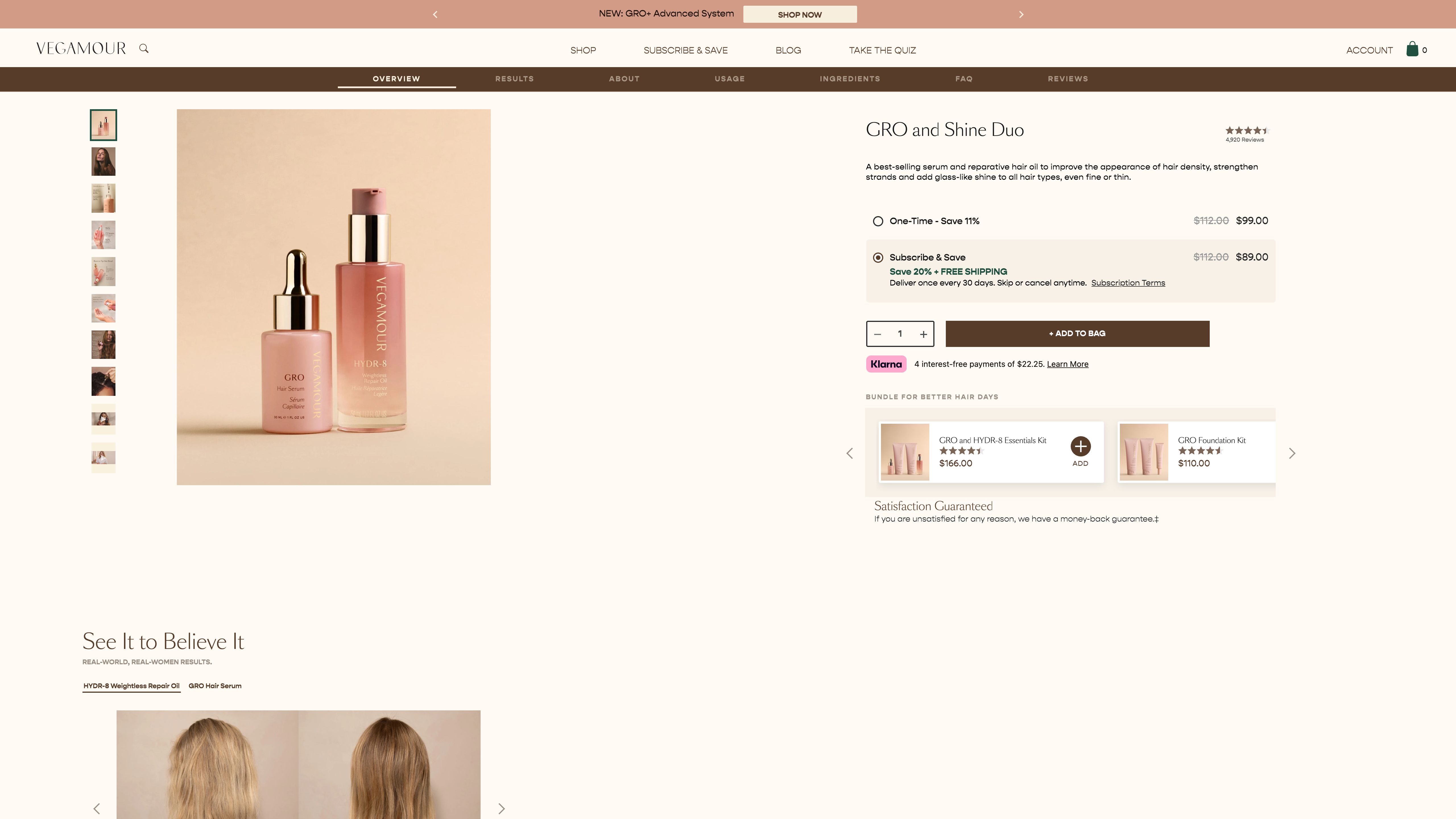 Vegamour - Development and growth of Shopify Plus store screenshot 5