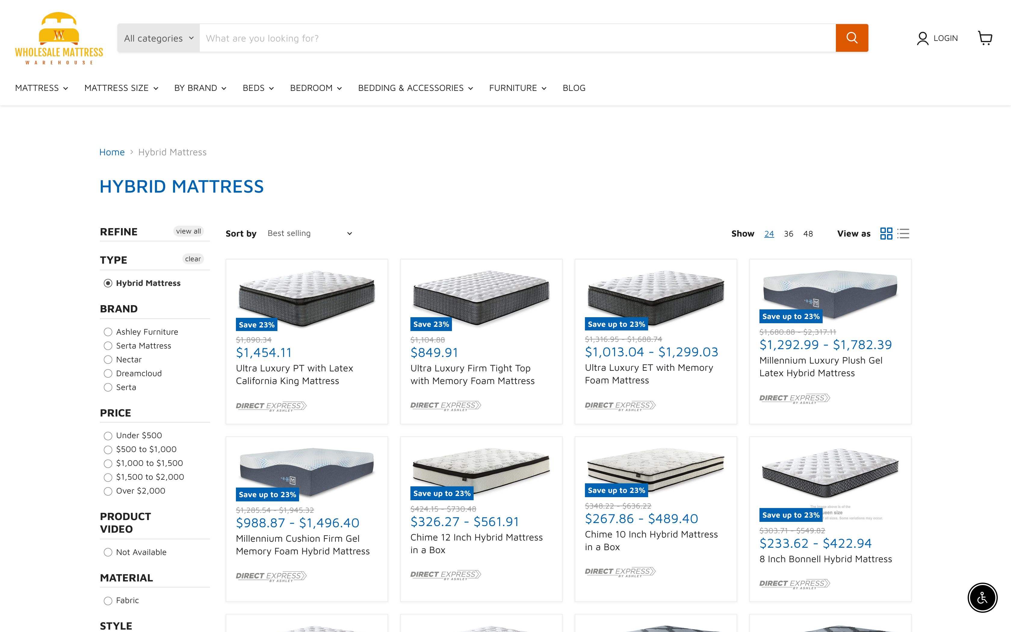 Shopify Store Designing: Wholesale Mattress Warehouse screenshot 5