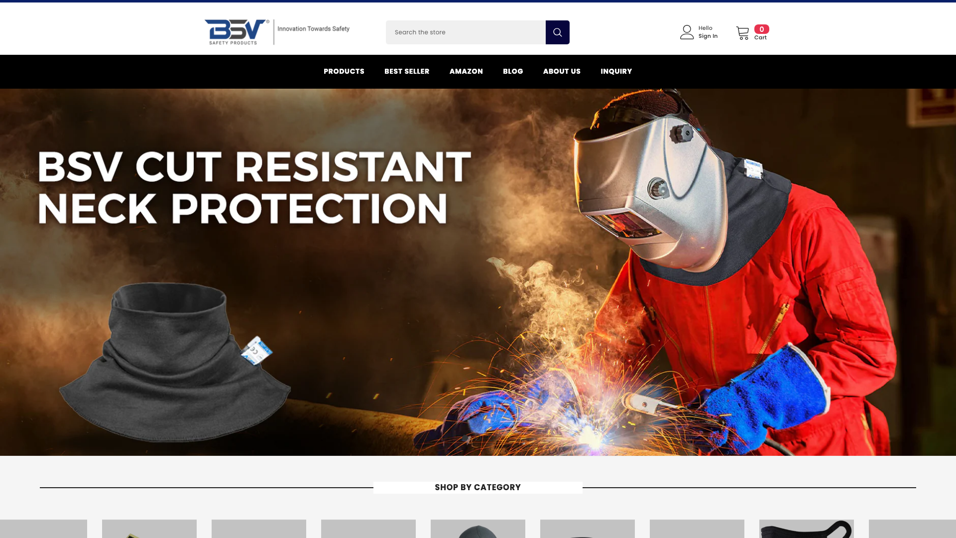 BSV Safety Products: Innovative Shopify Store Using Ella Theme
