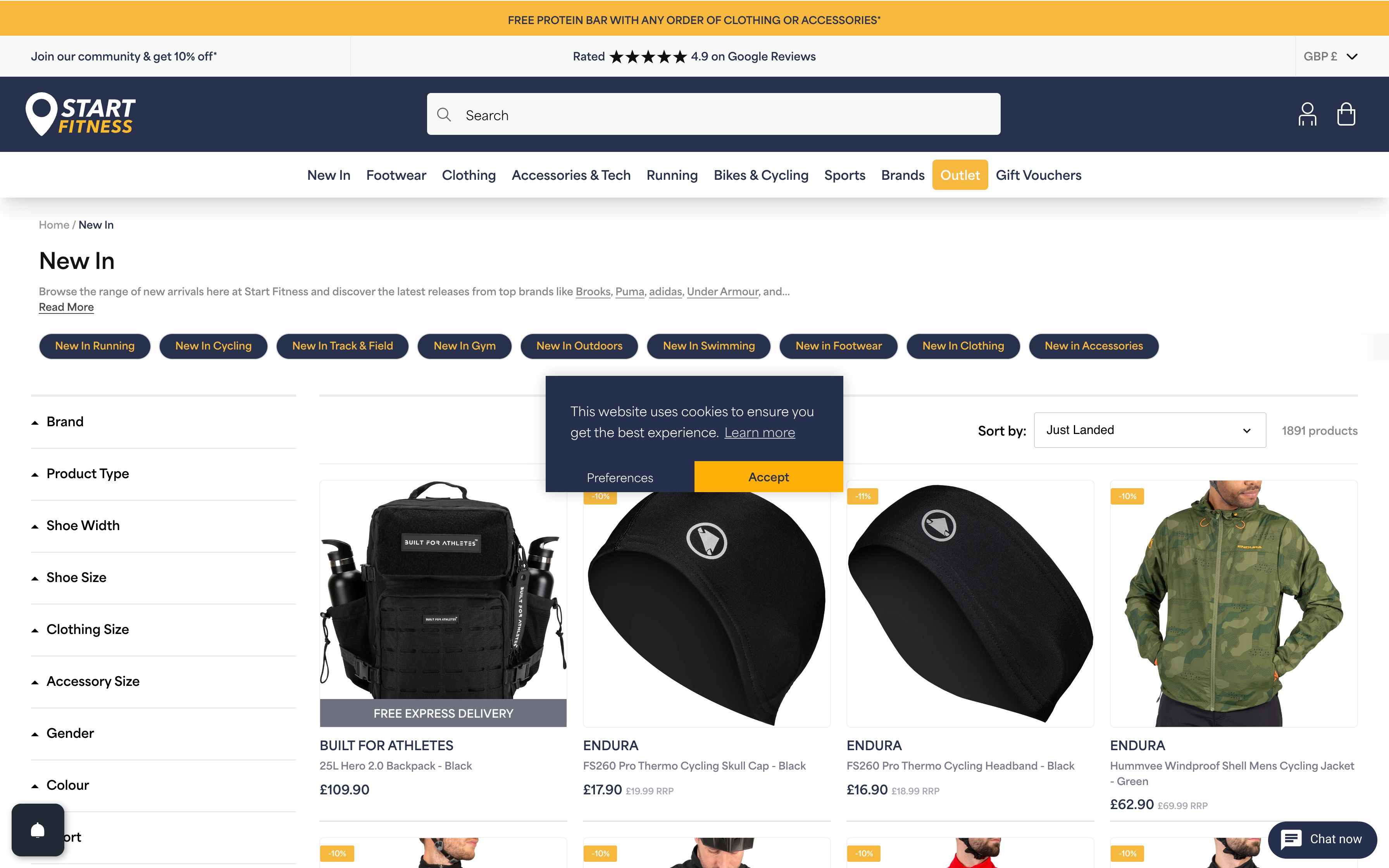 Start Fitness Shopify Plus Redesign screenshot 4