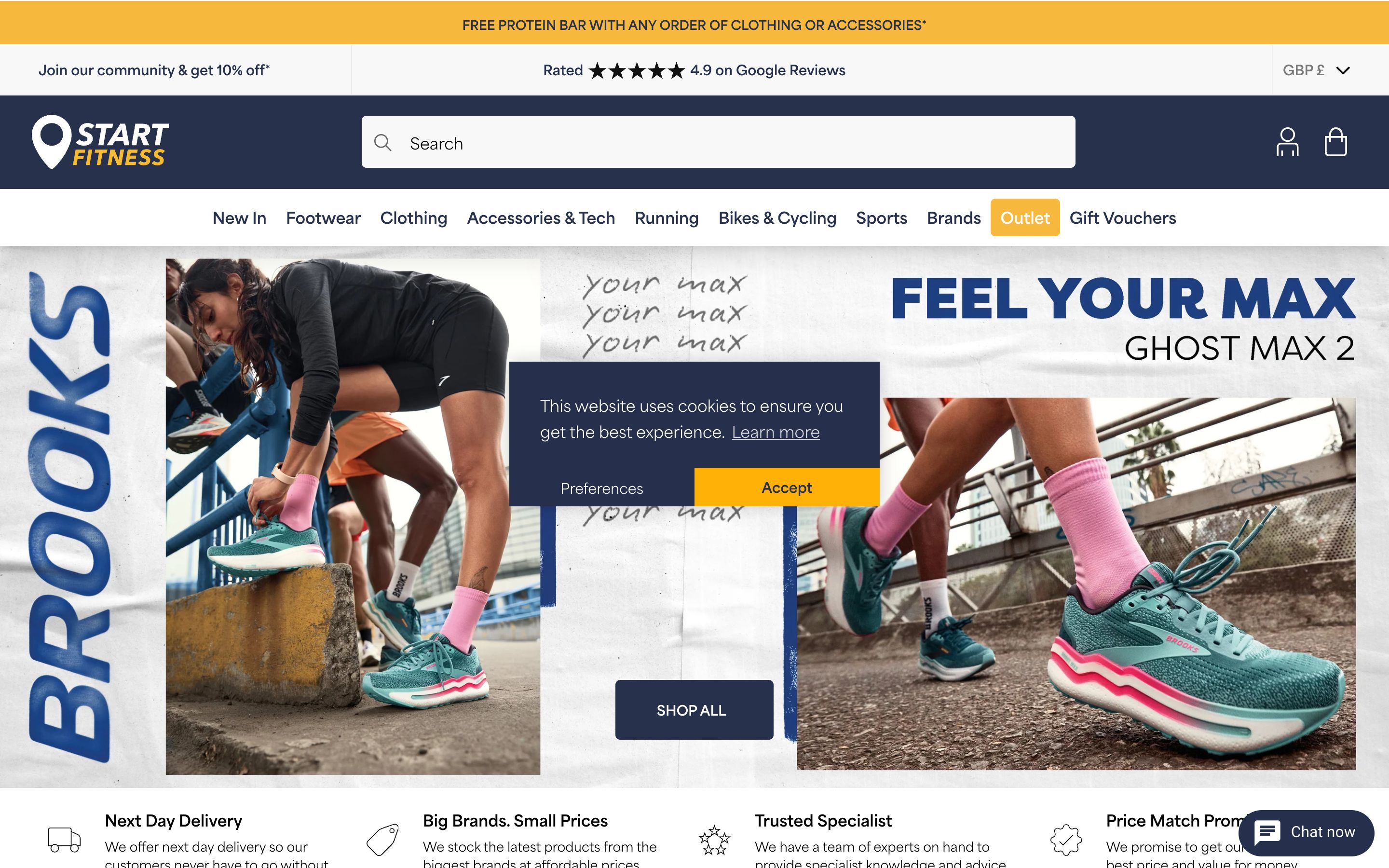 Start Fitness Shopify Plus Redesign screenshot 5