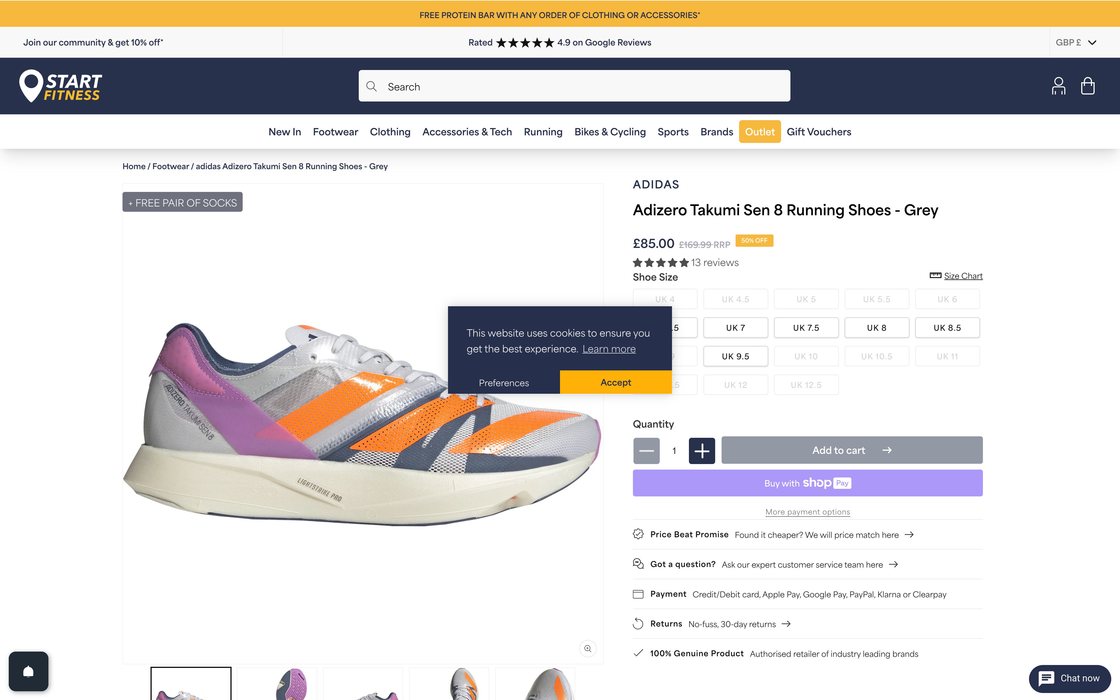 Start Fitness Shopify Plus Redesign screenshot 2