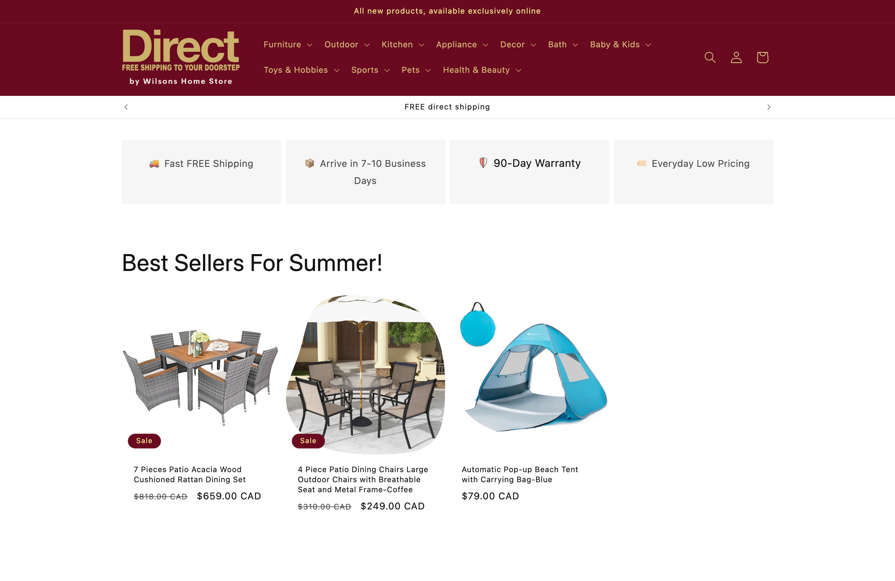 Direct by Wilsons Home Store