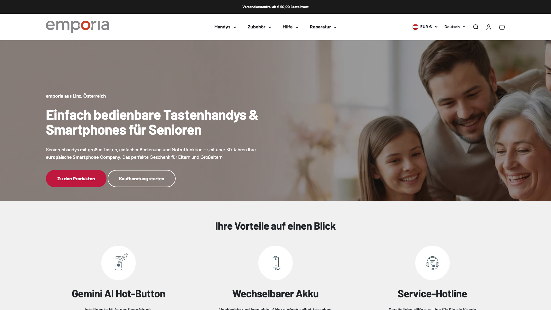 emporia Telecom Webshop B2C