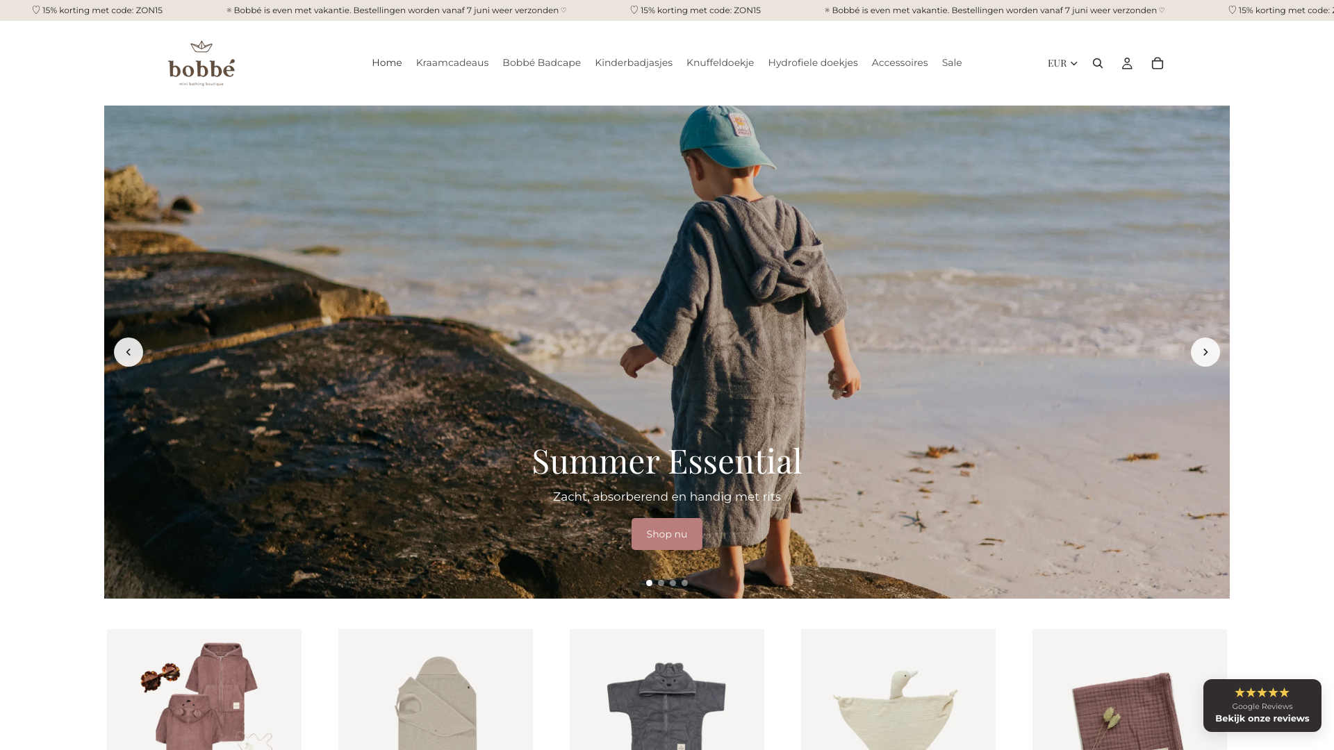 Complete redesign & optimalisatie voor Bobbé webshop